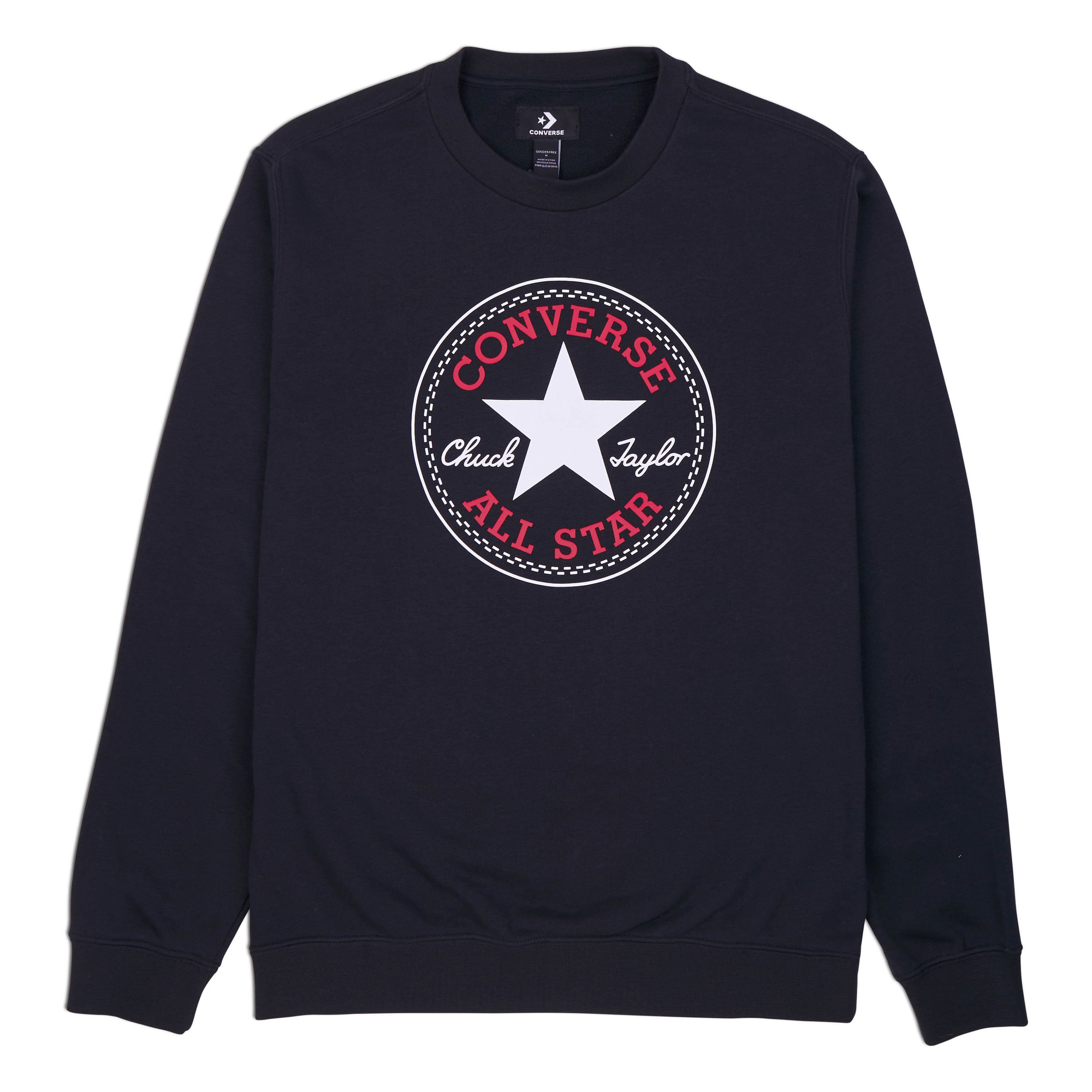 converse GO-TO ALL STAR PATCH CREW SWEATSHIRT Unisex mikina US XS 10025471-A01