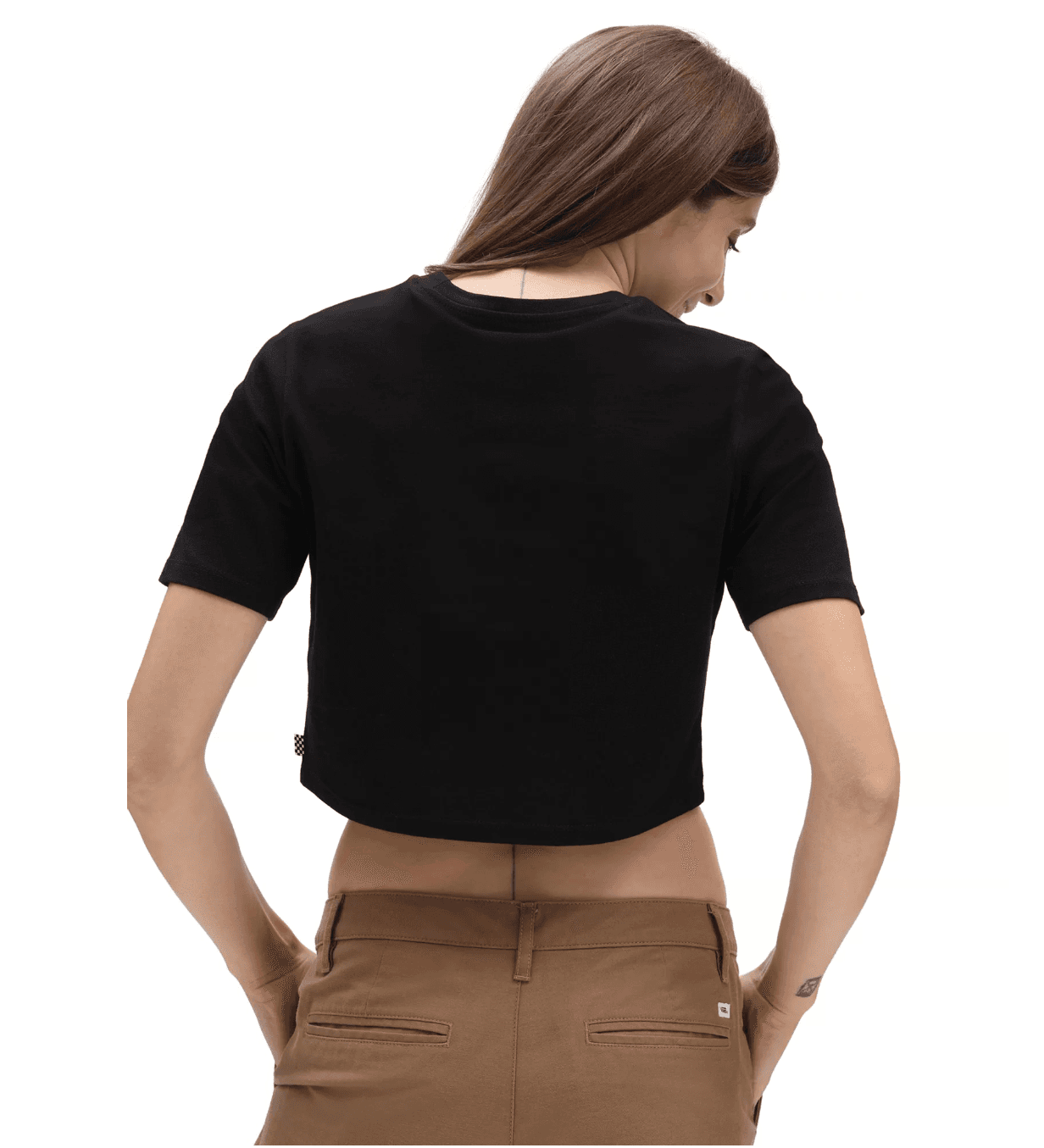 Vans WM FLYING V CROP CREW SPORT Dámské tričko US L VN0A54QUBLK1 - náhled 3