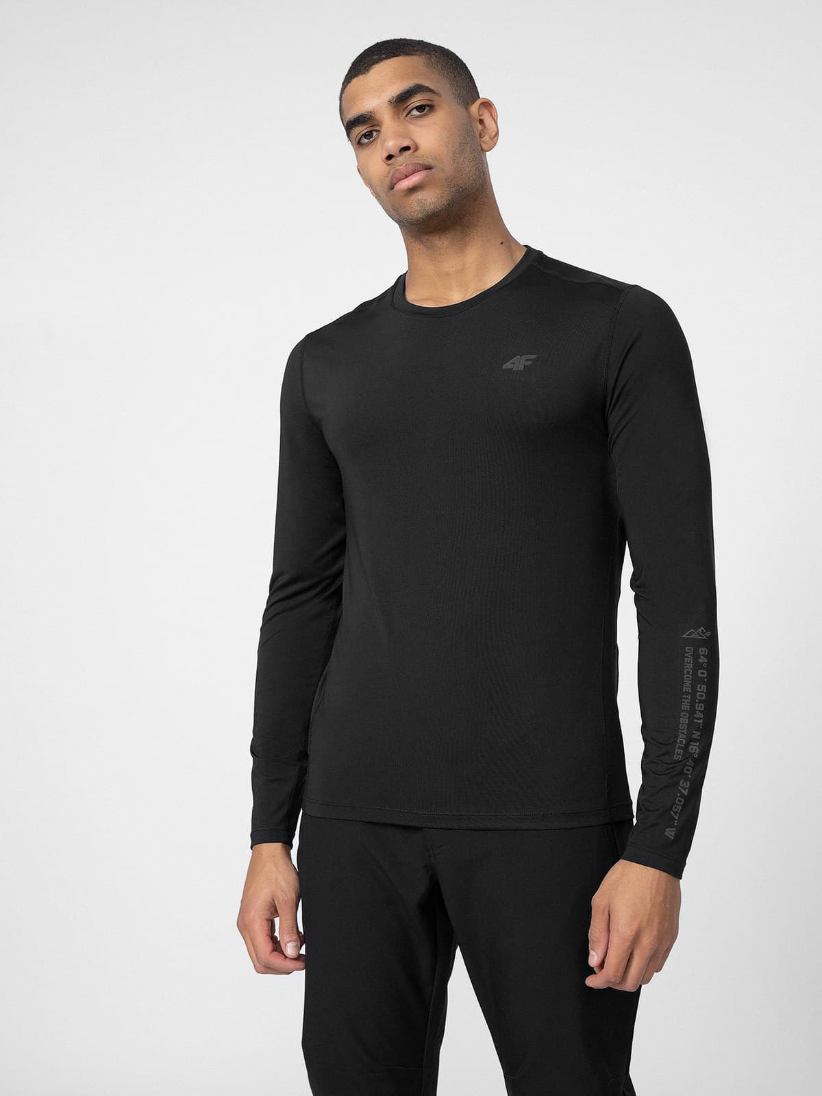 4F 4FSS23TFLOM081 DEEP BLACK Pánské tričko US M 4FSS23TFLOM081 DEEP BLACK - náhled 1