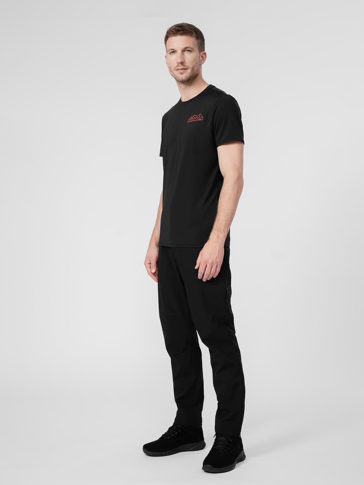 4F 4FSS23TFTSM209 DEEP BLACK Pánské tričko US 3XL 4FSS23TFTSM209 DEEP BLACK - náhled 3
