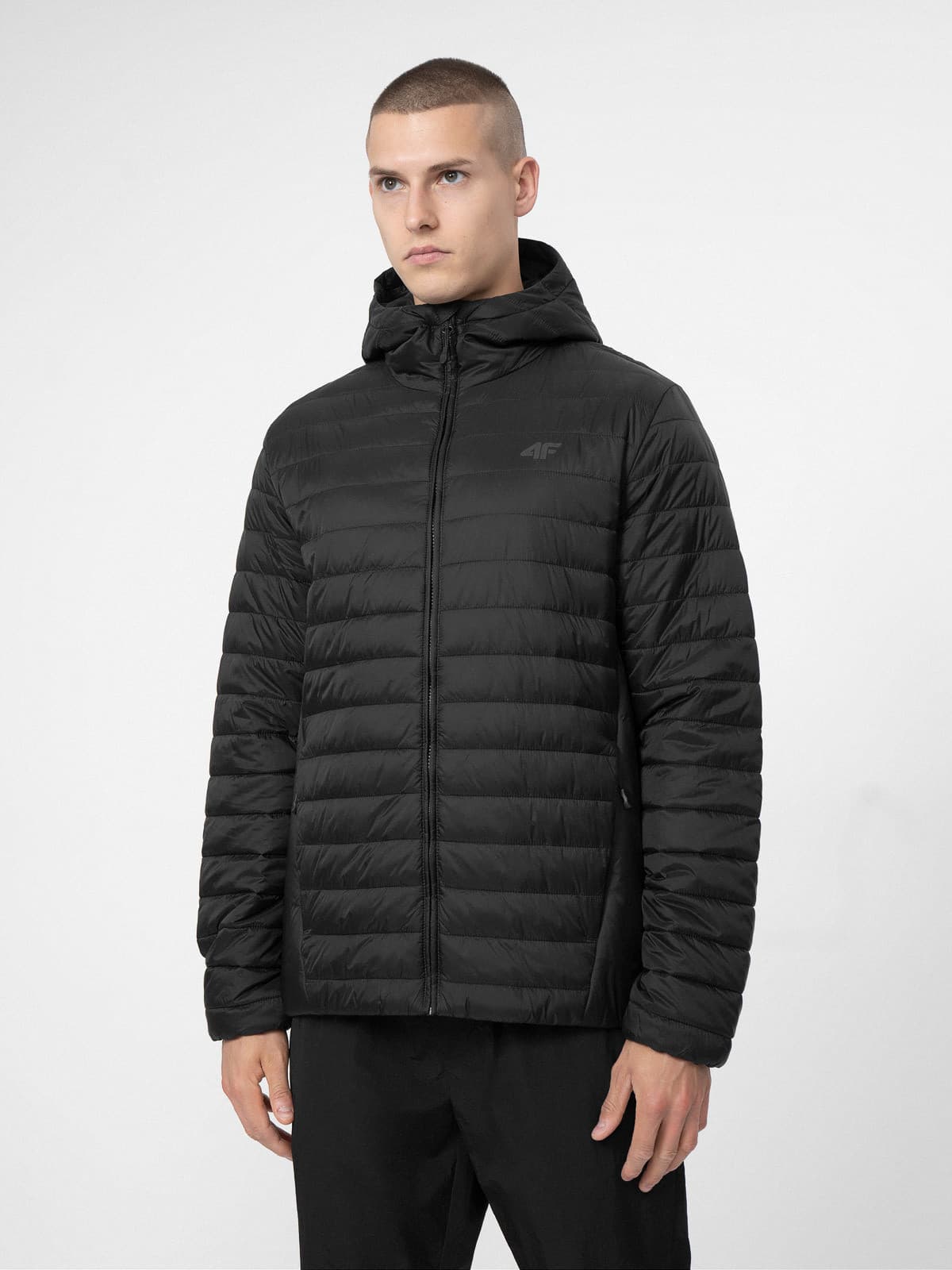 4F 4FSS23TDJAM085 DEEP BLACK Pánská bunda US S 4FSS23TDJAM085 DEEP BLACK
