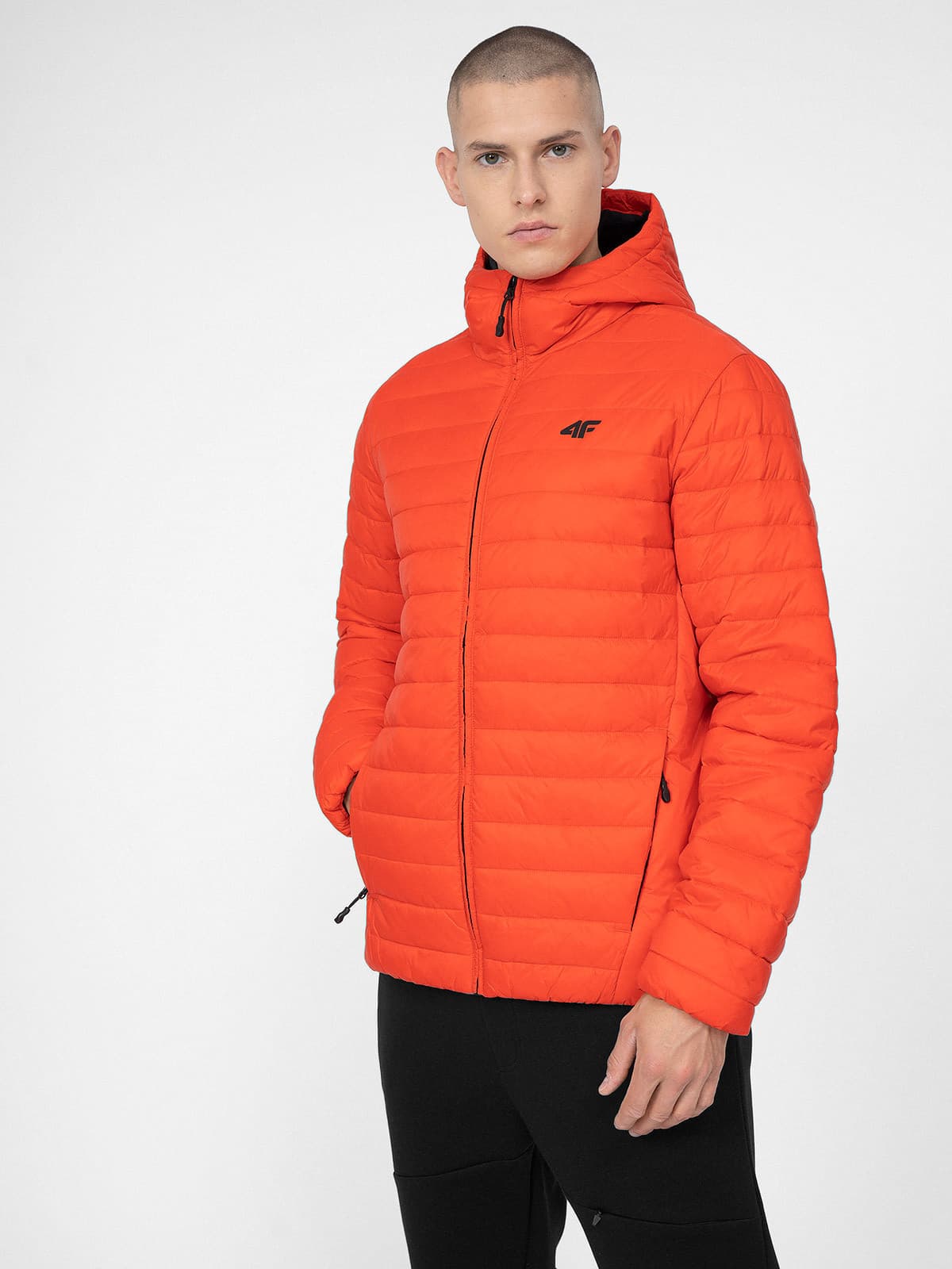 4F 4FSS23TDJAM085 ORANGE Pánská bunda US 3XL 4FSS23TDJAM085 ORANGE