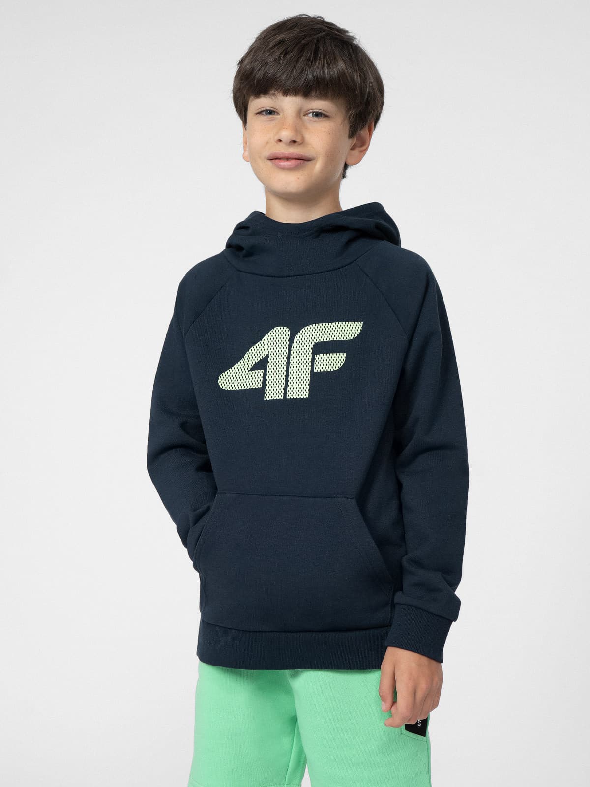 4F 4FJSS23TSWSM220 NAVY Dětská mikina EU 122 4FJSS23TSWSM220 NAVY