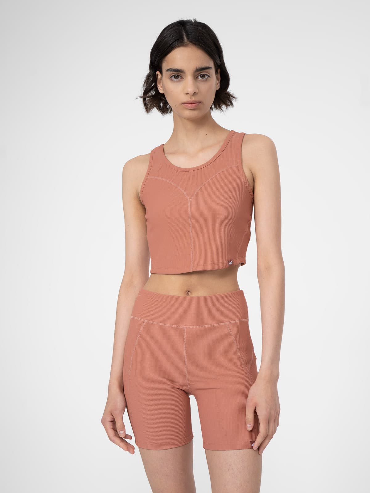 4F 4FSS23TTSHF330 SALMON CORAL Dámské tílko US L 4FSS23TTSHF330 SALMON CORAL - náhled 1