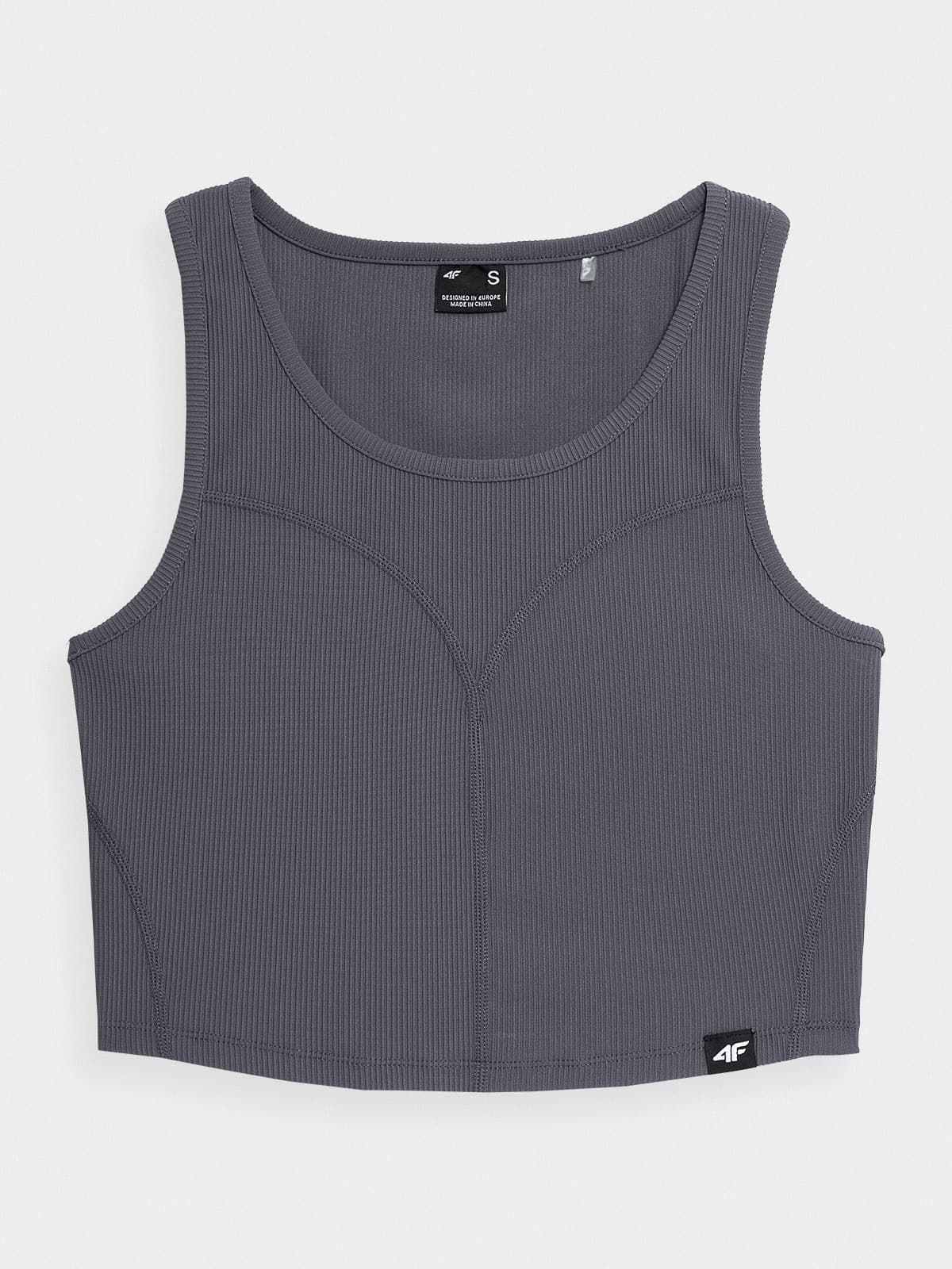 4F 4FSS23TTSHF330 ANTHRACITE Dámské tílko US L 4FSS23TTSHF330 ANTHRACITE - náhled 3