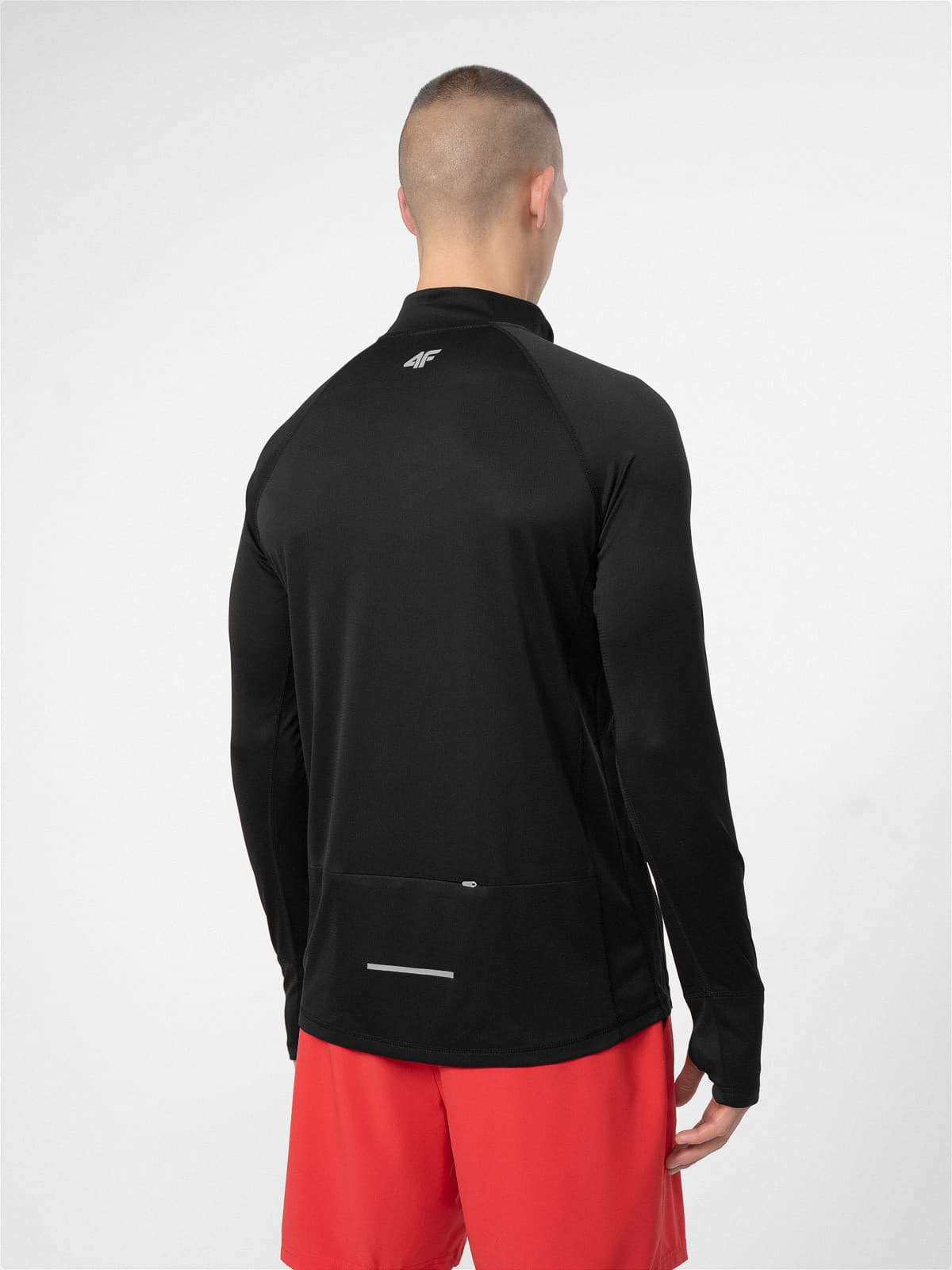 4F 4FSS23TFSWM075 DEEP BLACK Pánská mikina US 3XL 4FSS23TFSWM075 DEEP BLACK - náhled 2