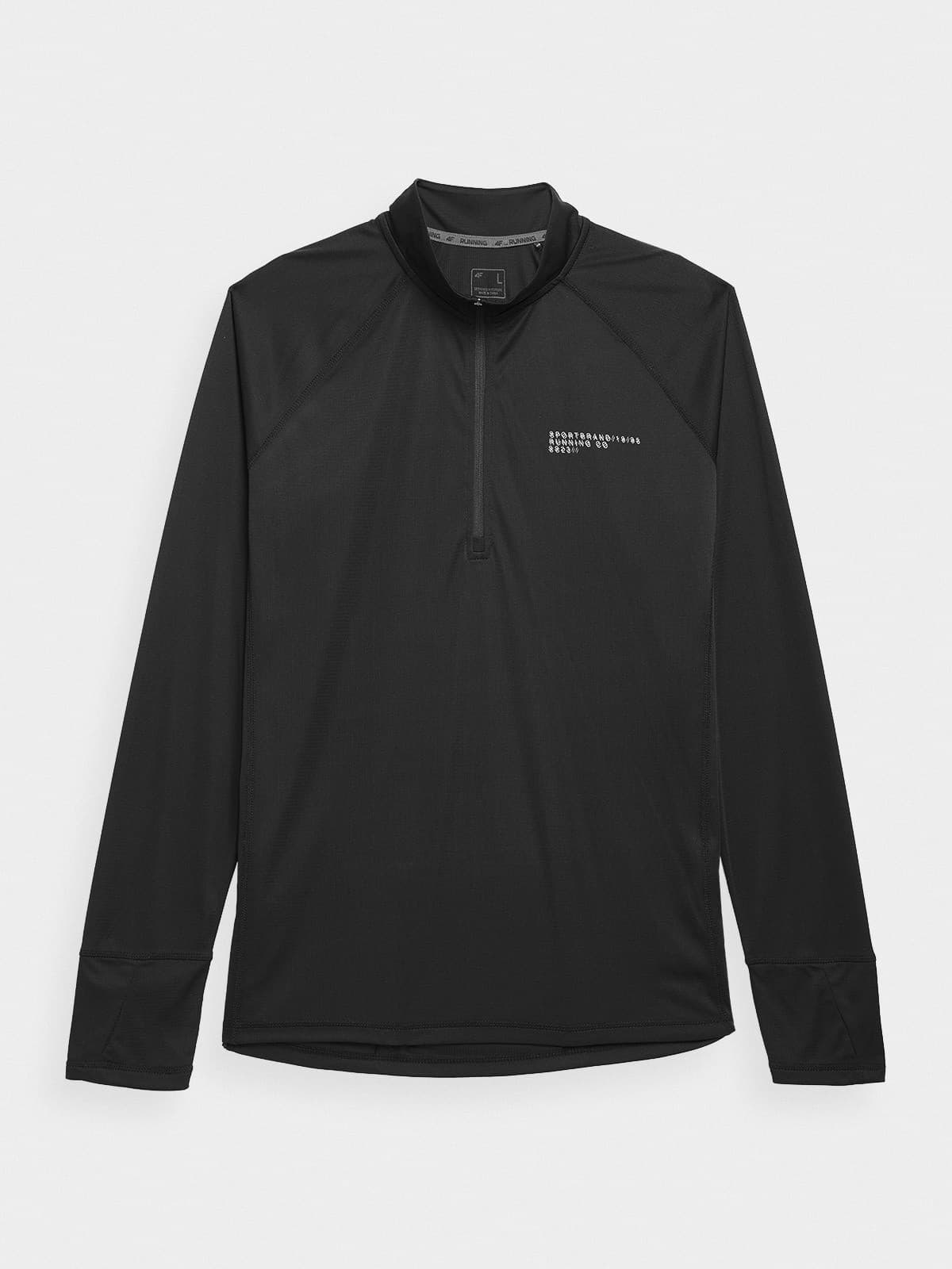 4F 4FSS23TFSWM075 DEEP BLACK Pánská mikina US 3XL 4FSS23TFSWM075 DEEP BLACK - náhled 3
