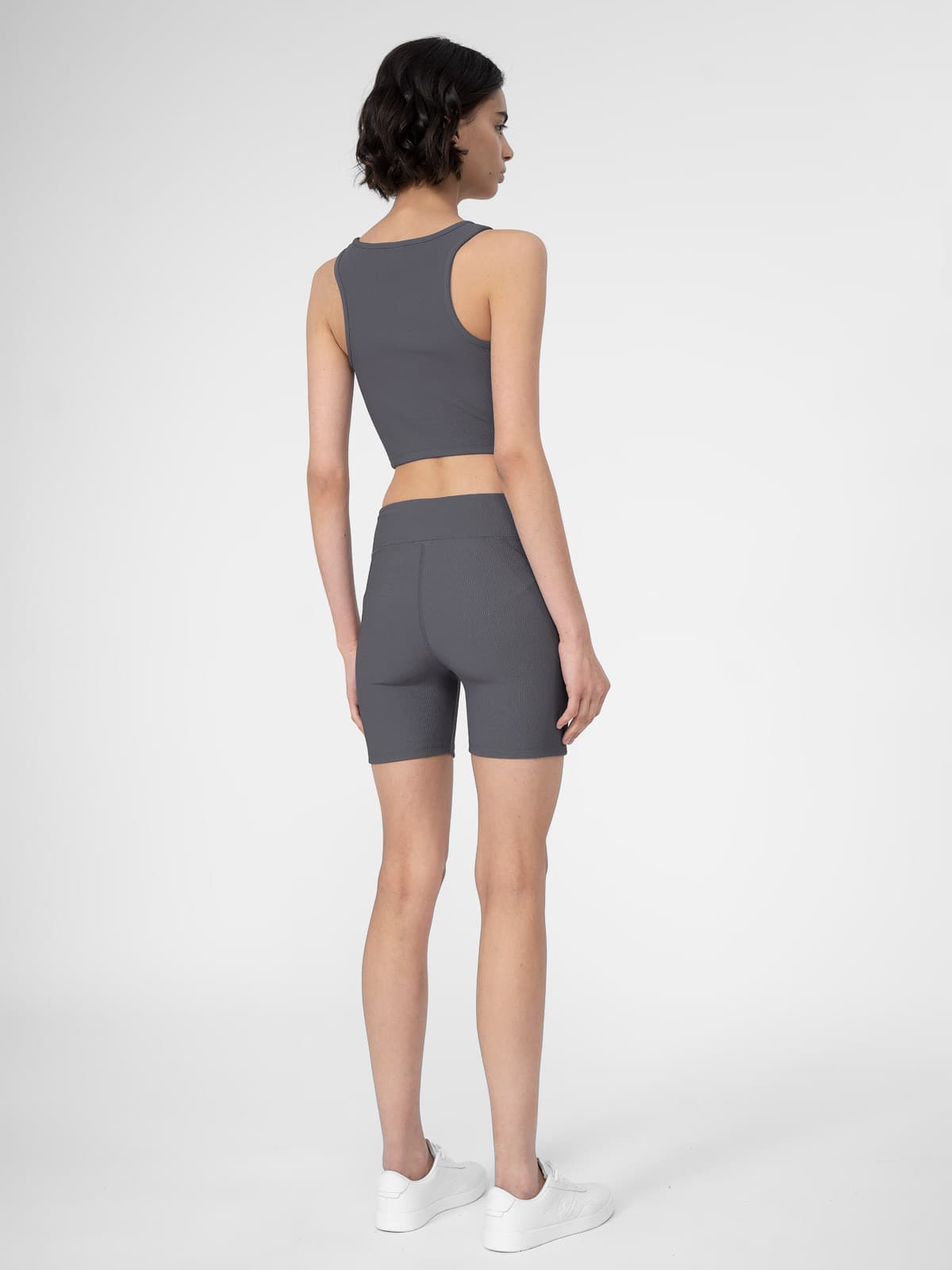 4F 4FSS23TTIGF041 ANTHRACITE Dámské legínové kraťasy US L 4FSS23TTIGF041 ANTHRACITE - náhled 4