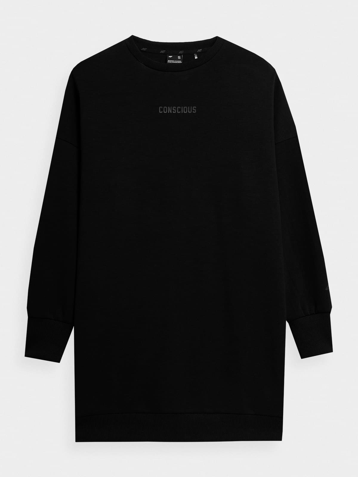 4F 4FSS23TSWSF251 DEEP BLACK Dámská mikina US L 4FSS23TSWSF251 DEEP BLACK - náhled 2