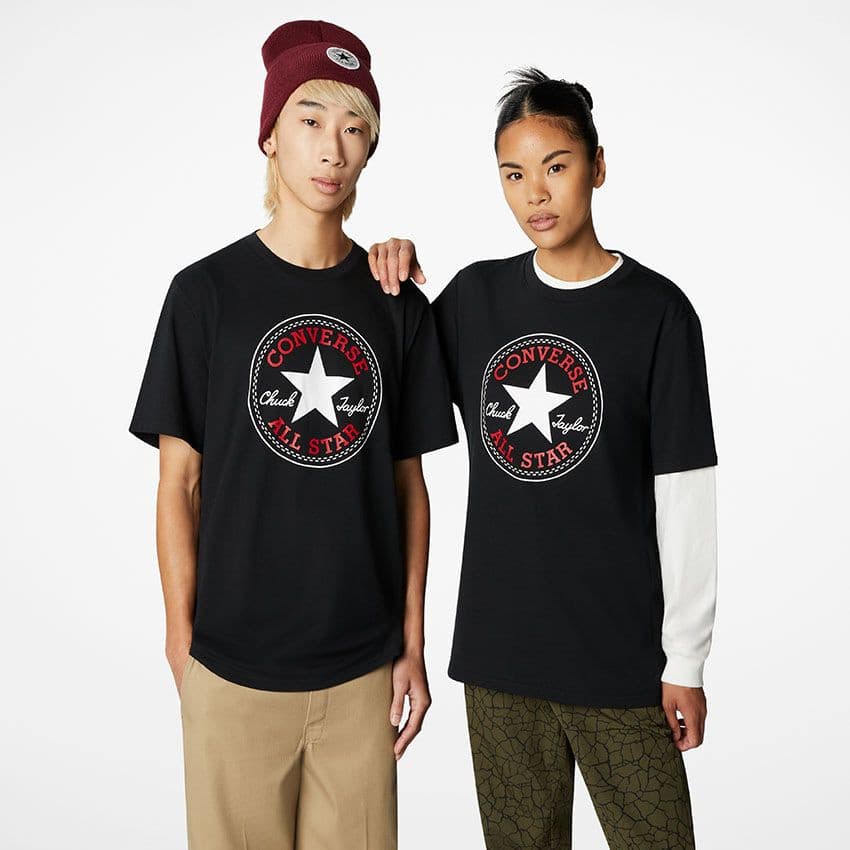 converse GO-TO ALL STAR PATCH LOGO STANDARD FIT T-SHIRT Unisex tričko US 2XS 10025459-A01 - náhled 1