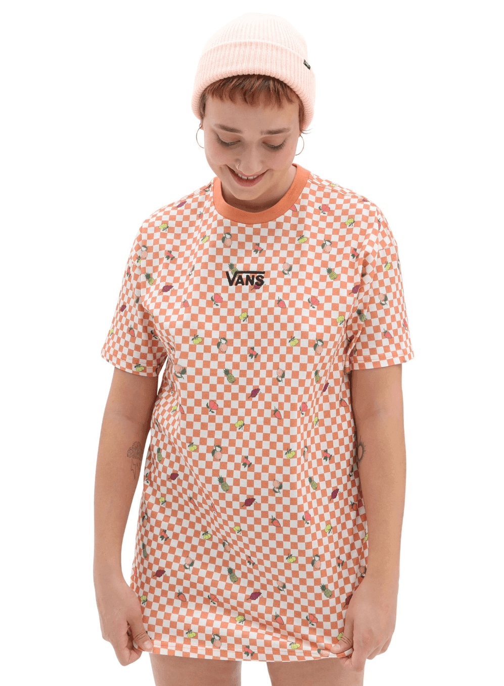 Vans CENTER VEE PRINT TEE DRESS Dámské šaty US L VN00046GBRW1 - náhled 3