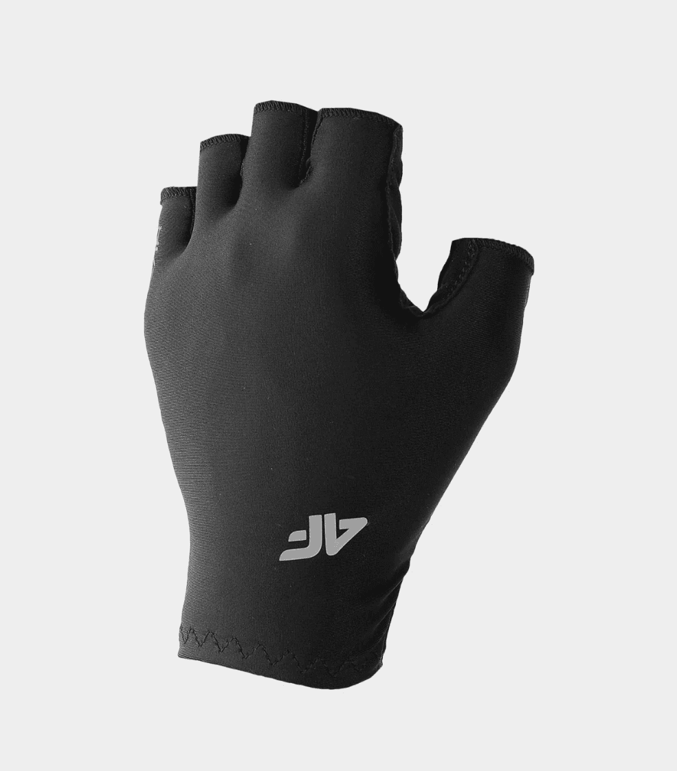 4F 4FSS23AFGLU057 DEEP BLACK Unisex cyklistické rukavice US L 4FSS23AFGLU057 DEEP BLACK