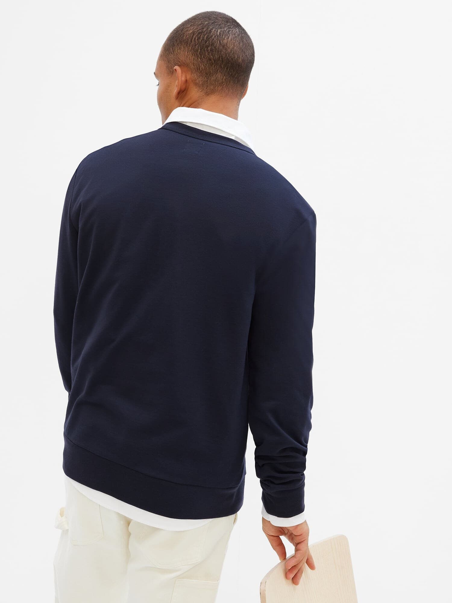 GAP V-LW DB FLEECE Pánská mikina US S 427434-01 - náhled 3