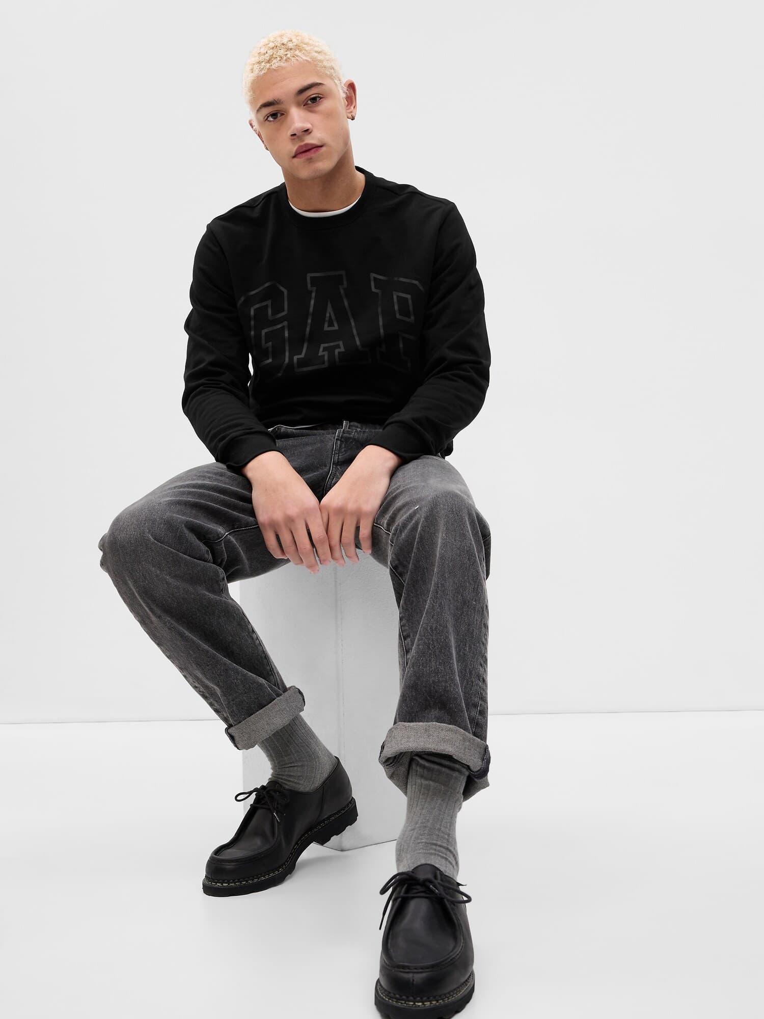 GAP V-LW DB FLEECE Pánská mikina US S 427434-04 - náhled 4