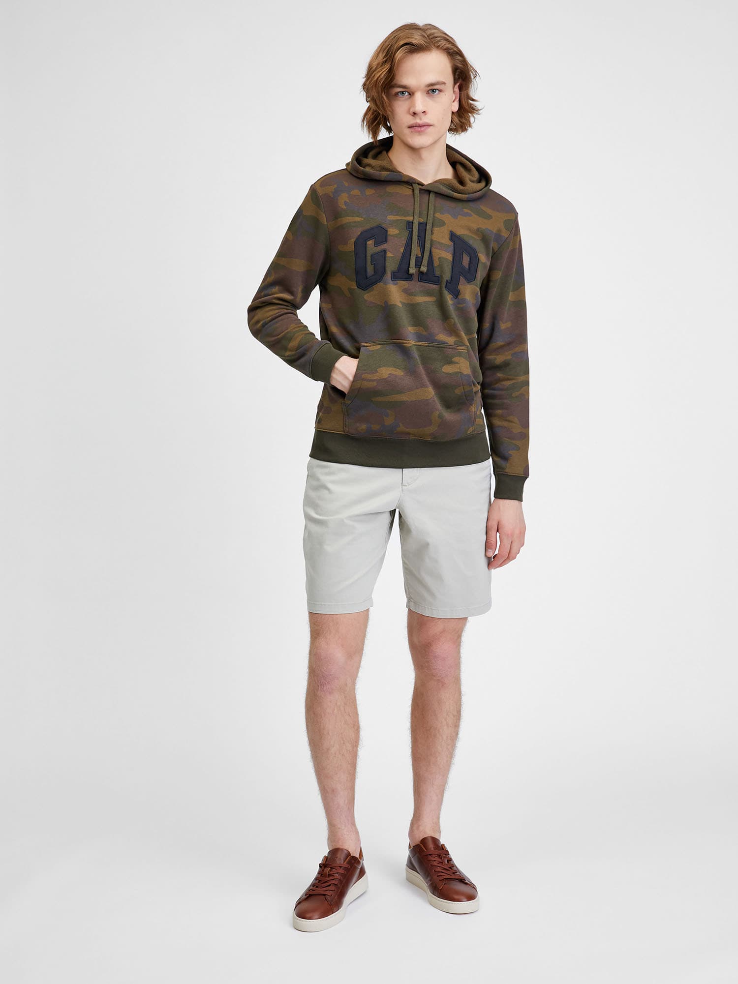 GAP V-PRINTED HERITAGE LOGO PO Pánská mikina US M 804039-00 - náhled 2