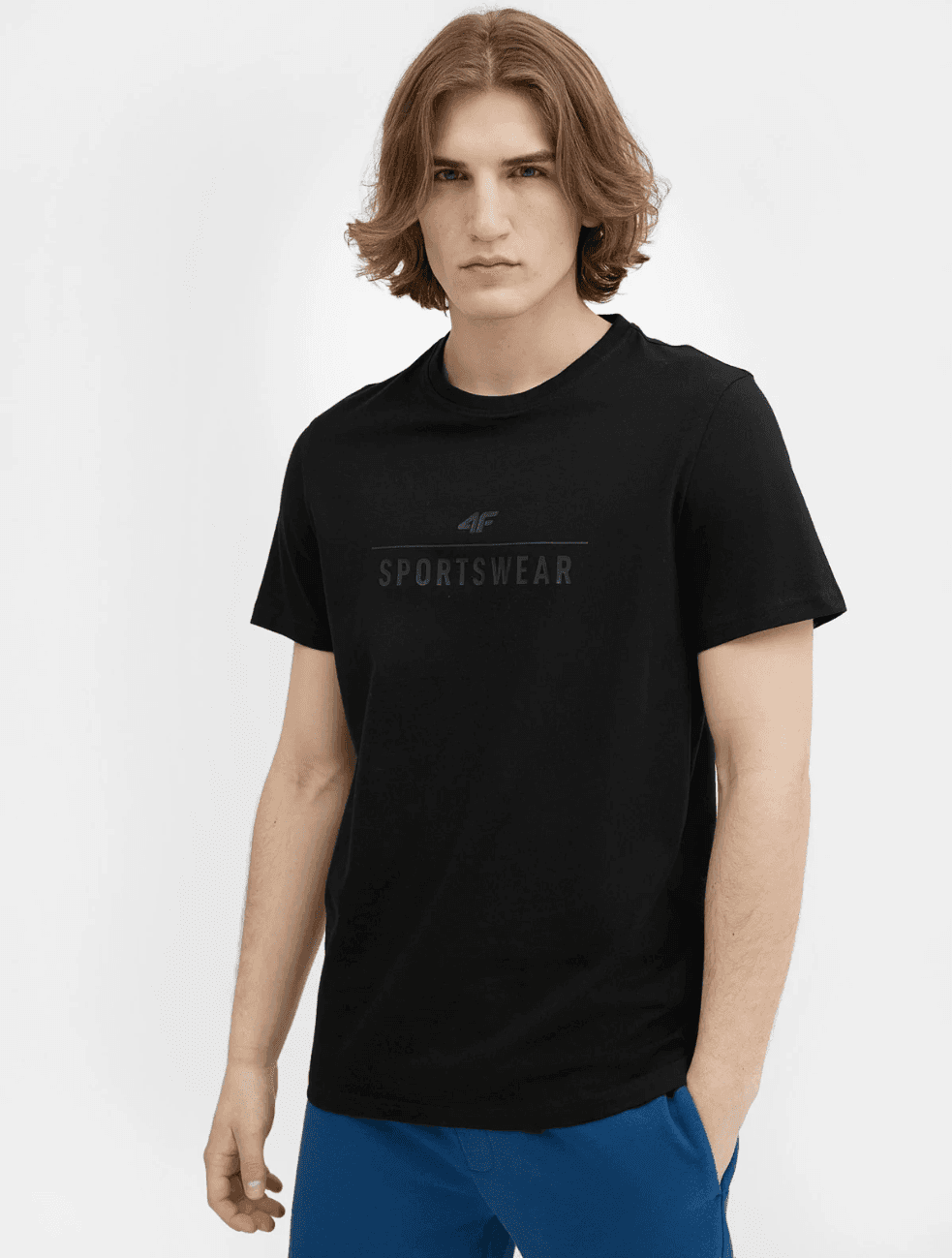 4F 4FSS23TTSHM539 DEEP BLACK Pánské tričko US M 4FSS23TTSHM539 DEEP BLACK - náhled 1