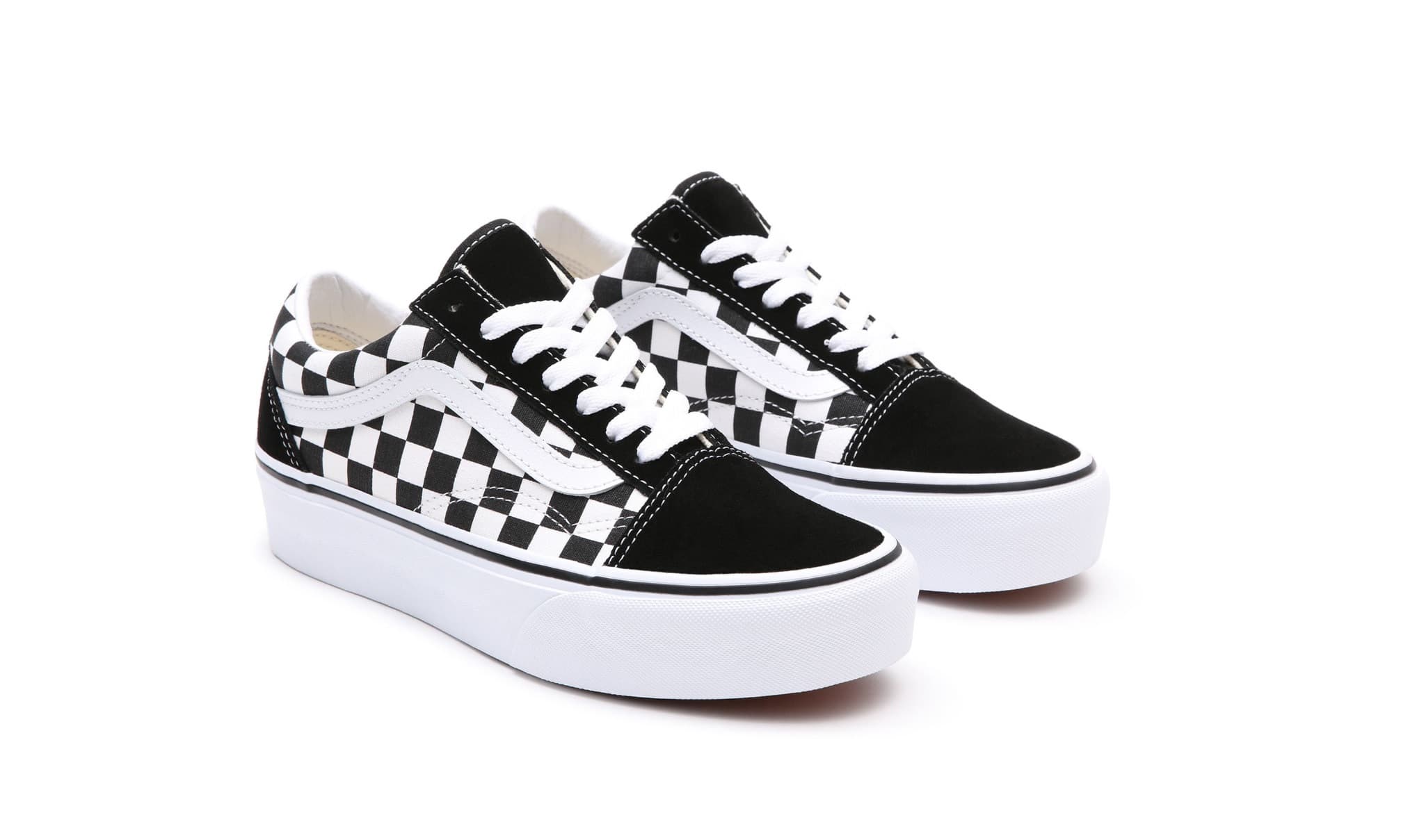 Vans Old Skool Platform Checkerboard Dámské boty EU