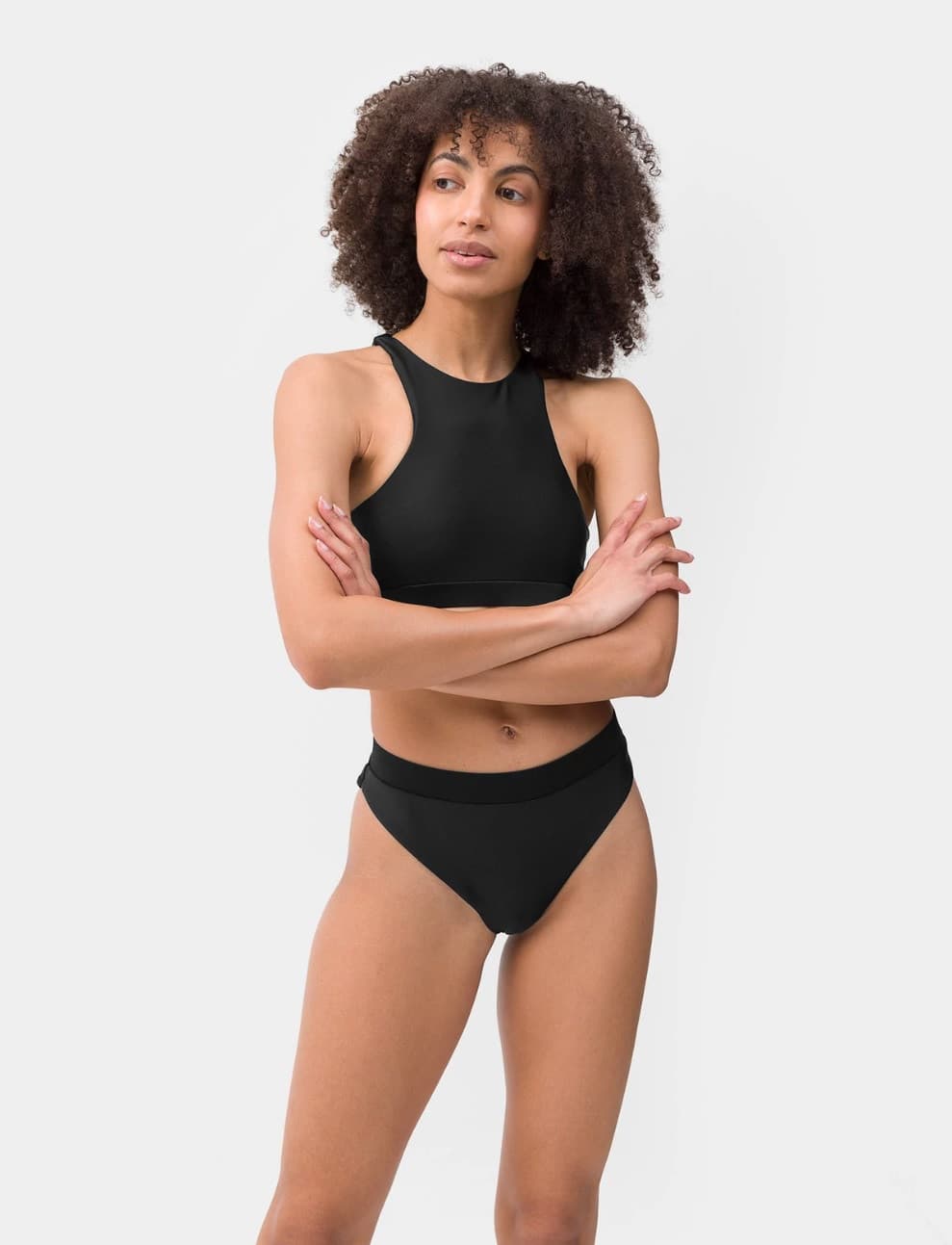 4F 4FSS23UBKTF021 DEEP BLACK Horní díl plavek US L 4FSS23UBKTF021 DEEP BLACK - náhled 3