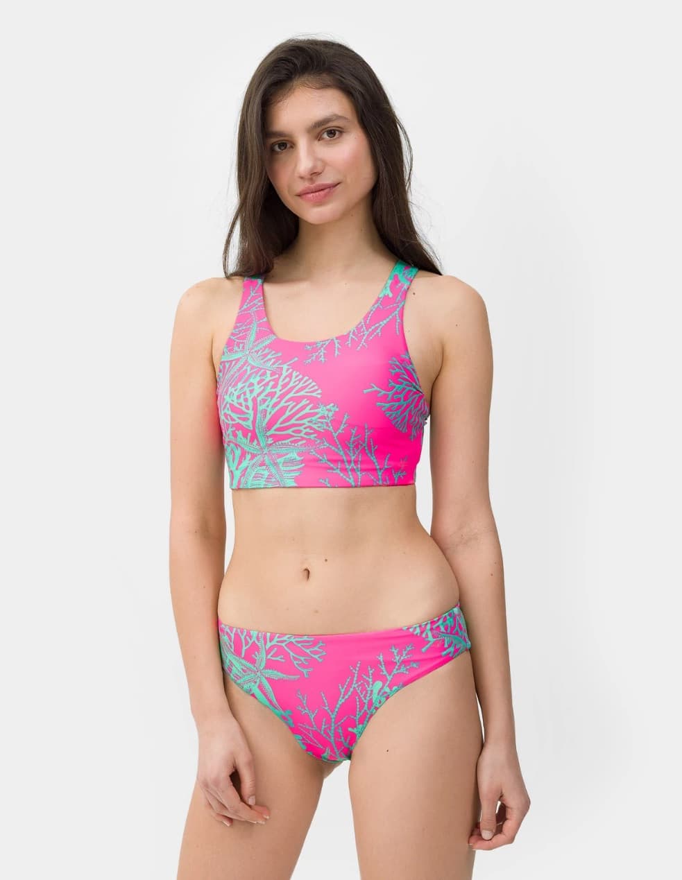 4F 4FSS23UBKTF019 MULTICOLOUR ALLOVER Horní díl plavek US S 4FSS23UBKTF019 MULTIC ALLO - náhled 3
