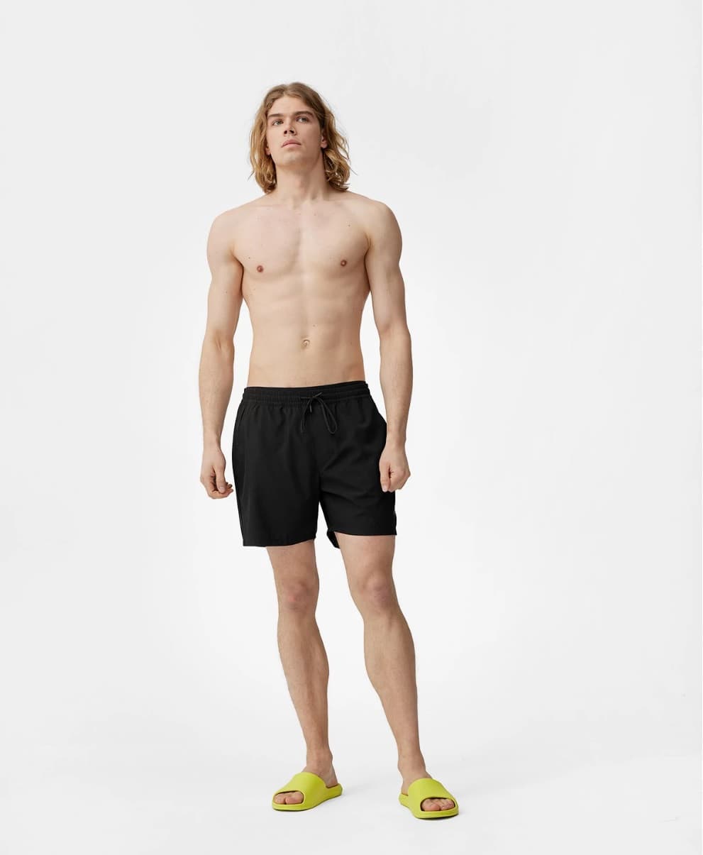 4F 4FSS23UBDSM022 DEEP BLACK Pánské koupací kraťasy US XXL 4FSS23UBDSM022 DEEP BLACK - náhled 2