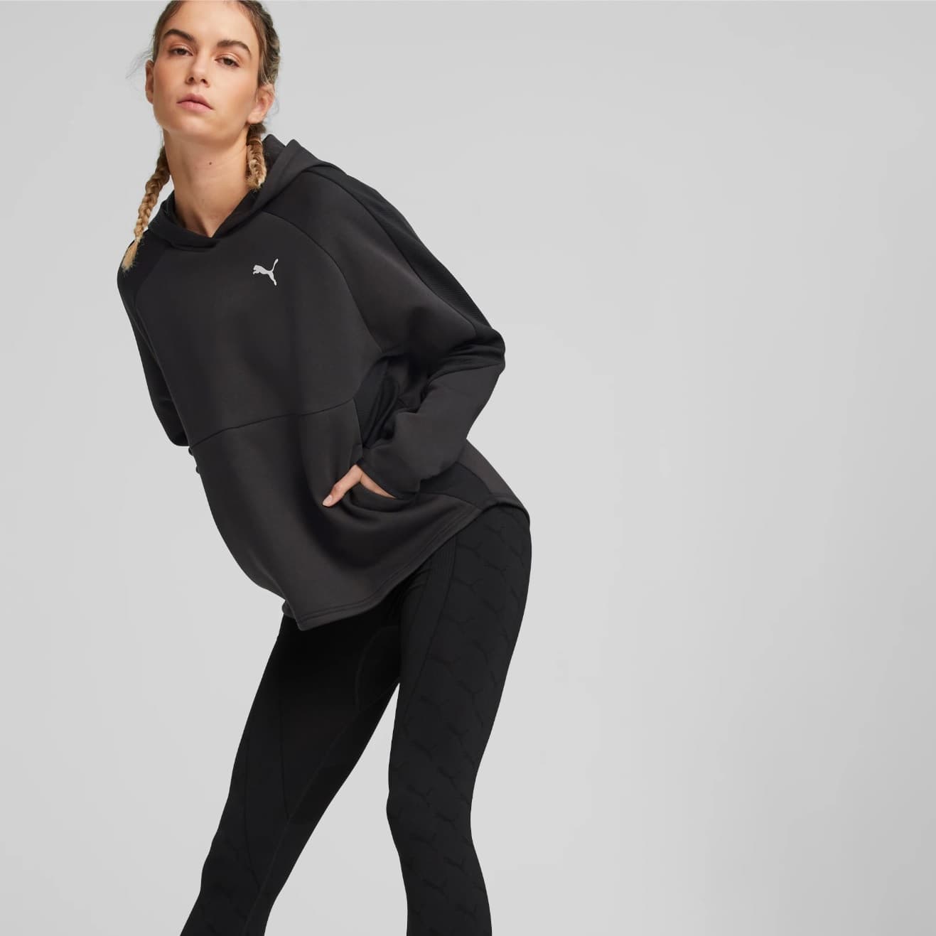 Puma EVOSTRIPE Hoodie Dámská mikina US L 673084-01 - náhled 3