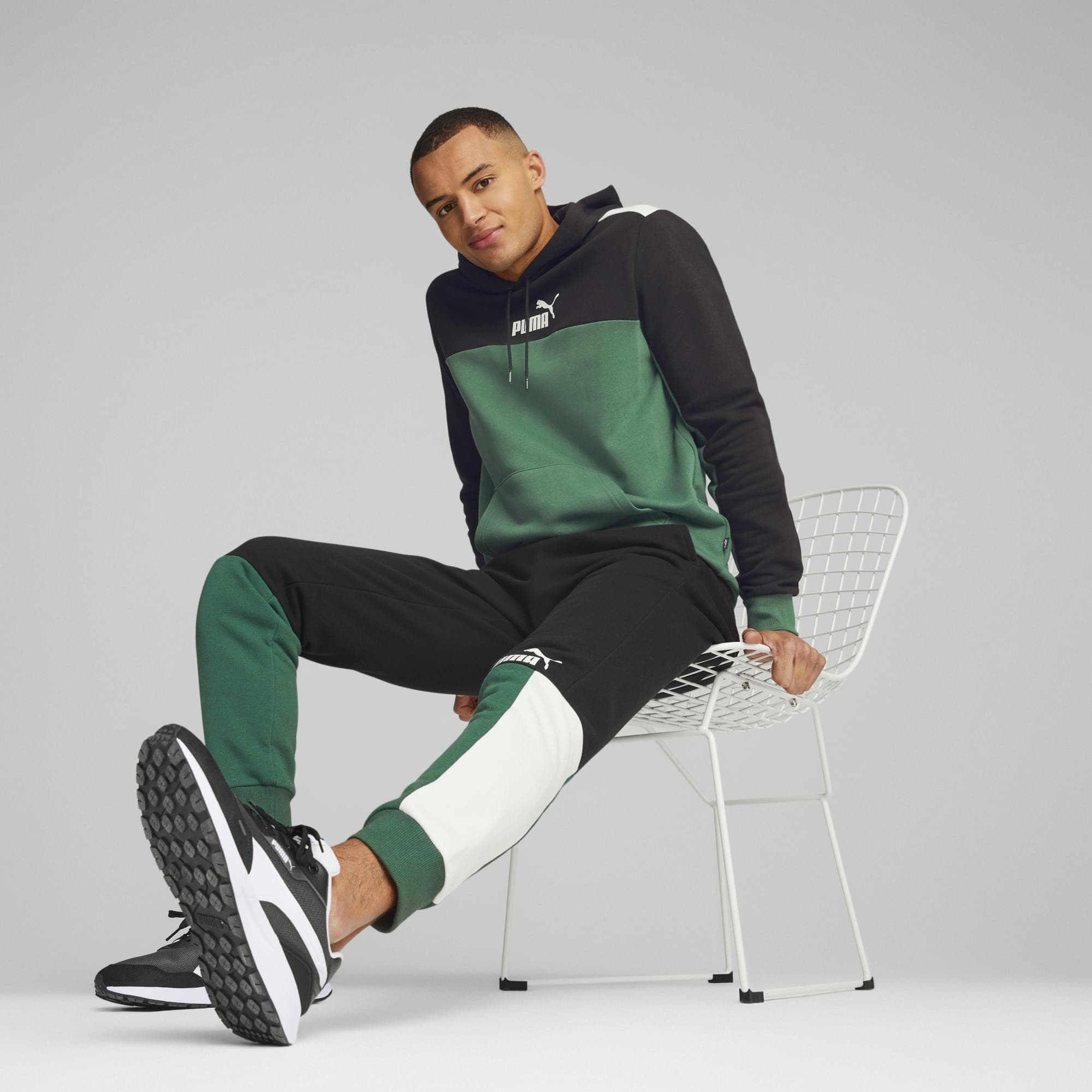 Puma ESS+ Block Sweatpants Pánské tepláky US M 848007-37 - náhled 3