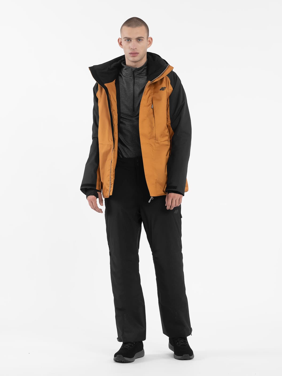 4F 4FAW23TFTRM401 BLACK Pánské lyžařské kalhoty US 3XL 4FAW23TFTRM401 BLACK - náhled 3