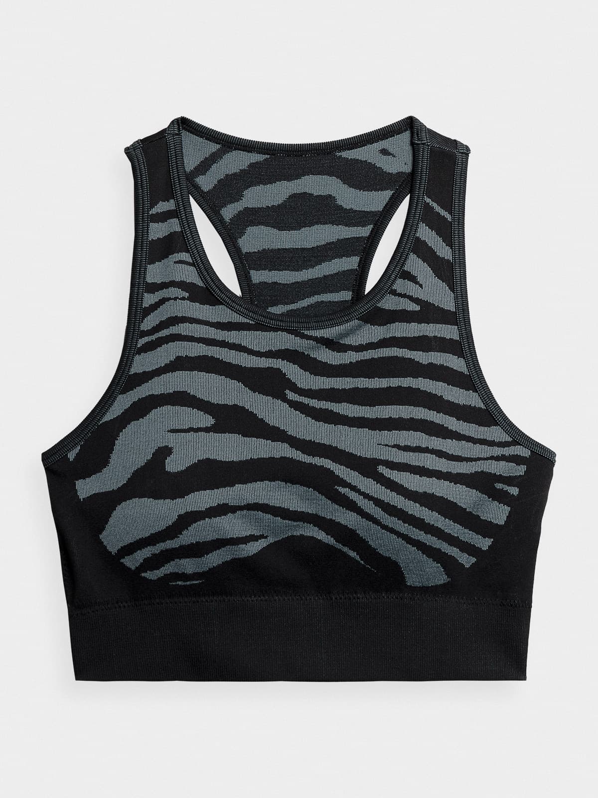 4F 4FAW23USBAF070 DEEP BLACK ALLOVER Dámská sportovní podprsenka US M/L 4FAW23USBAF070 DEEP BLACK ALL - náhled 3