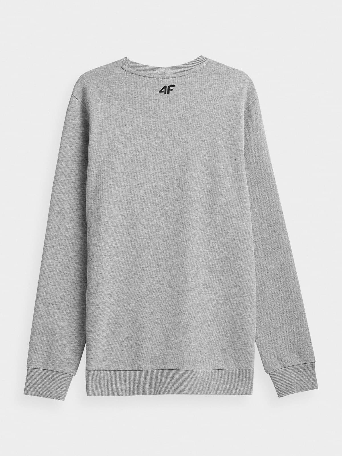 4F 4FAW23TSWSM692 COLD LIGHT GREY MELANGE Pánská mikina US 3XL 4FAW23TSWSM692 CO LIG GREY MEL - náhled 5