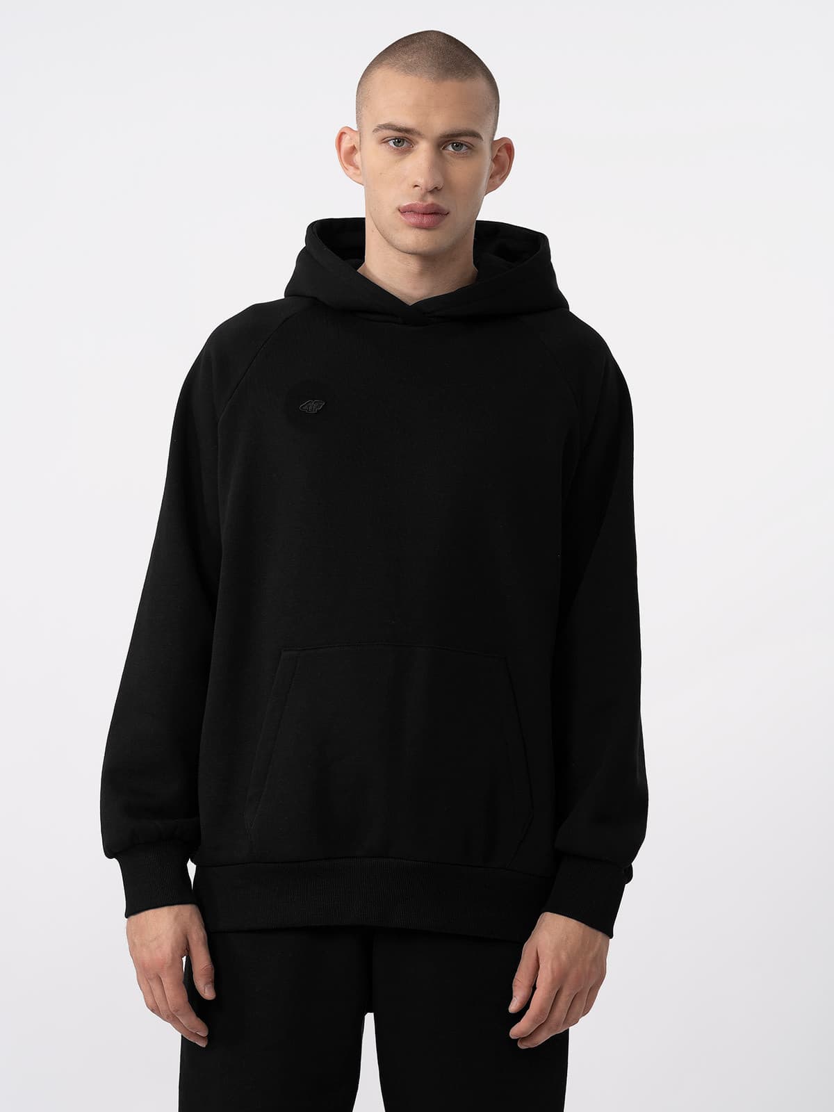 4F 4FAW23TSWSU704 DEEP BLACK Unisex mikina US L 4FAW23TSWSU704 DEEP BLACK - náhled 5