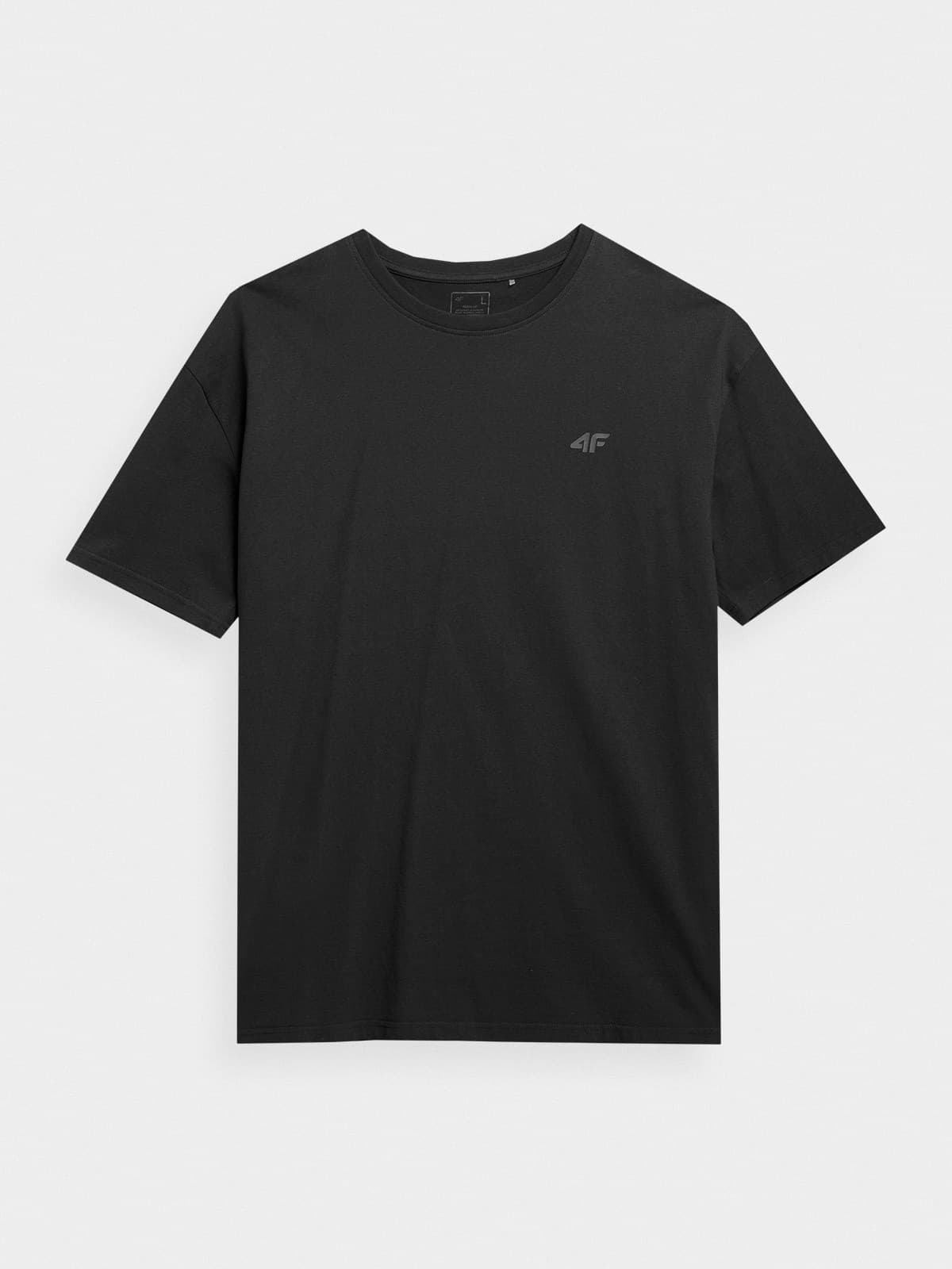 4F 4FAW23TTSHU0885 DEEP BLACK Unisex tričko US L 4FAW23TTSHU0885 DEEP BLACK - náhled 1