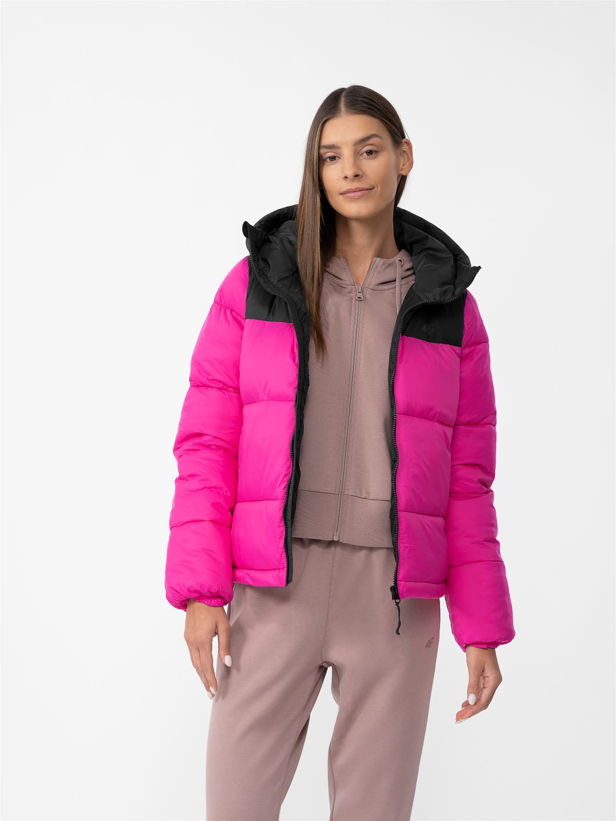 4F 4FAW23TDJAF230 HOT PINK Dámská bunda US L 4FAW23TDJAF230 HOT PINK - náhled 1