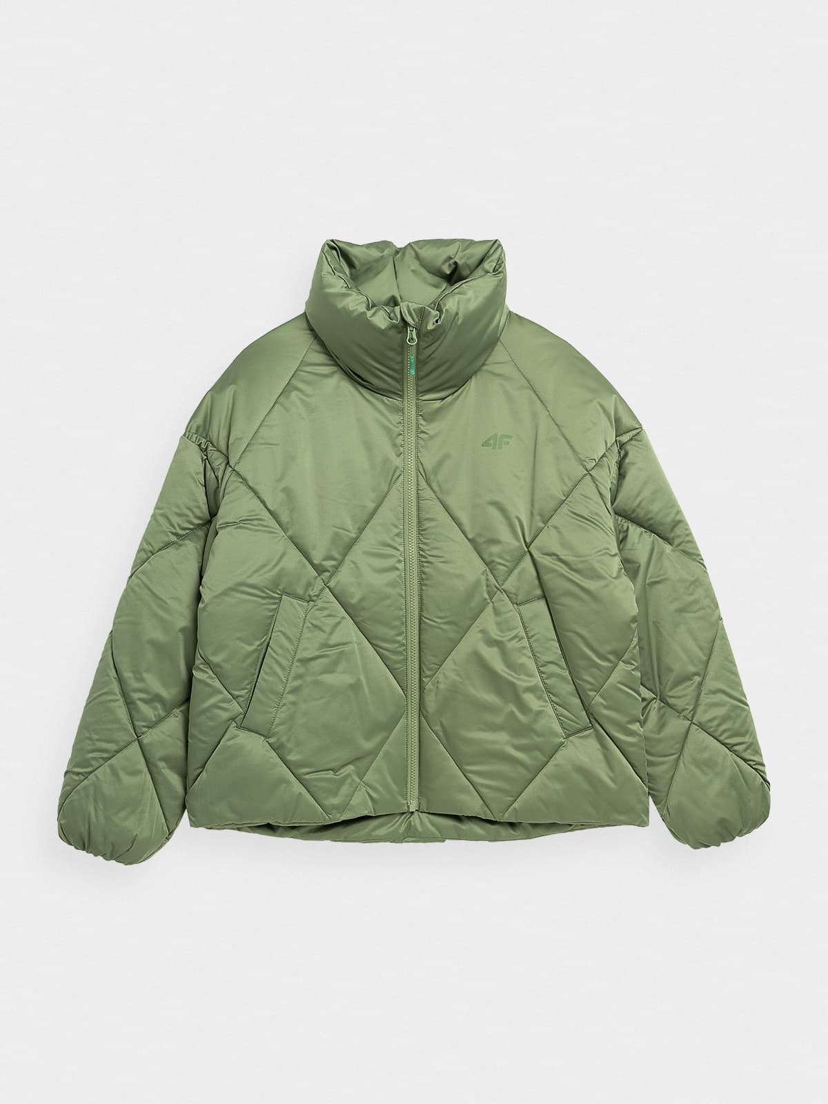 4F 4FAW23TDJAF232 OLIVE Dámská bunda US L 4FAW23TDJAF232 OLIVE