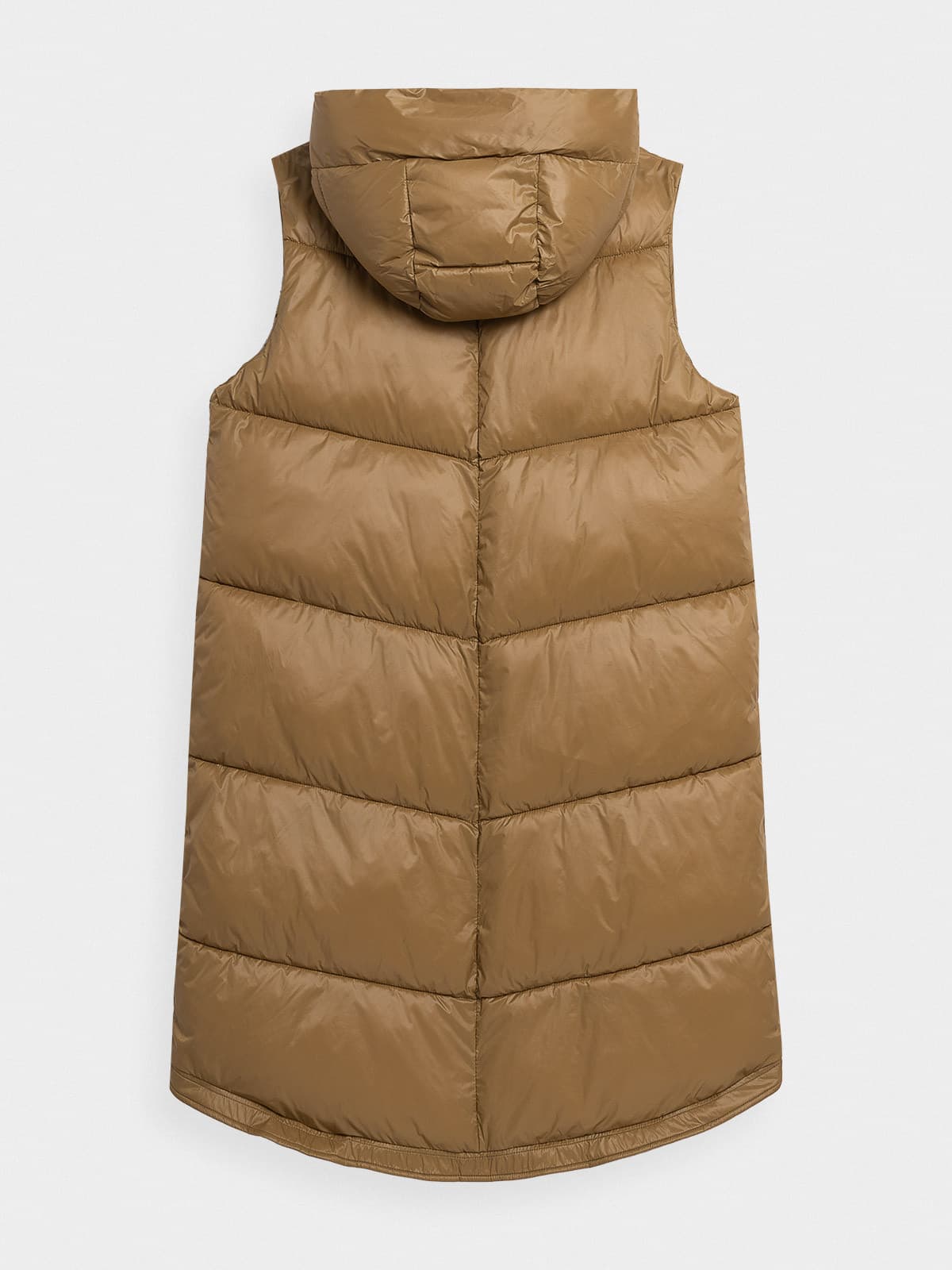 4F 4FAW23TVESF074 LIGHT BROWN Dámská vesta US L 4FAW23TVESF074 LIGHT BROWN - náhled 5