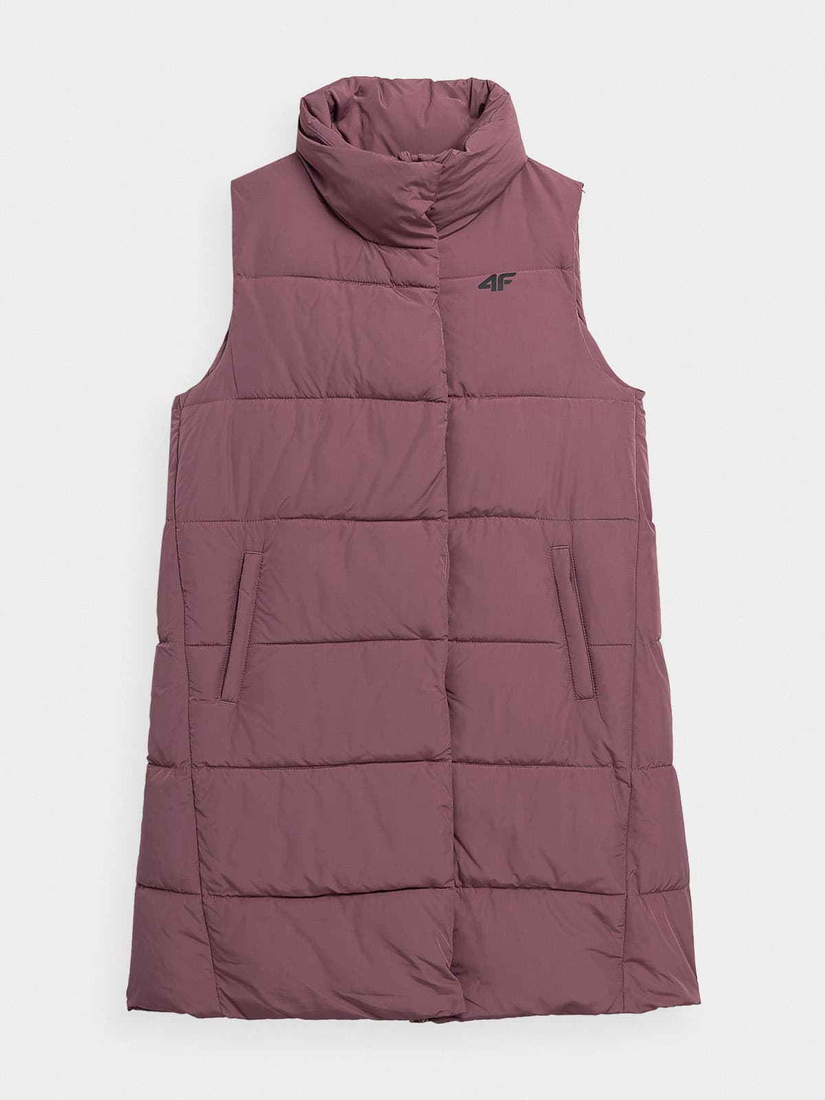 4F 4FAW23TVESF076 DARK PINK Dámská vesta US L 4FAW23TVESF076 DARK PINK - náhled 4