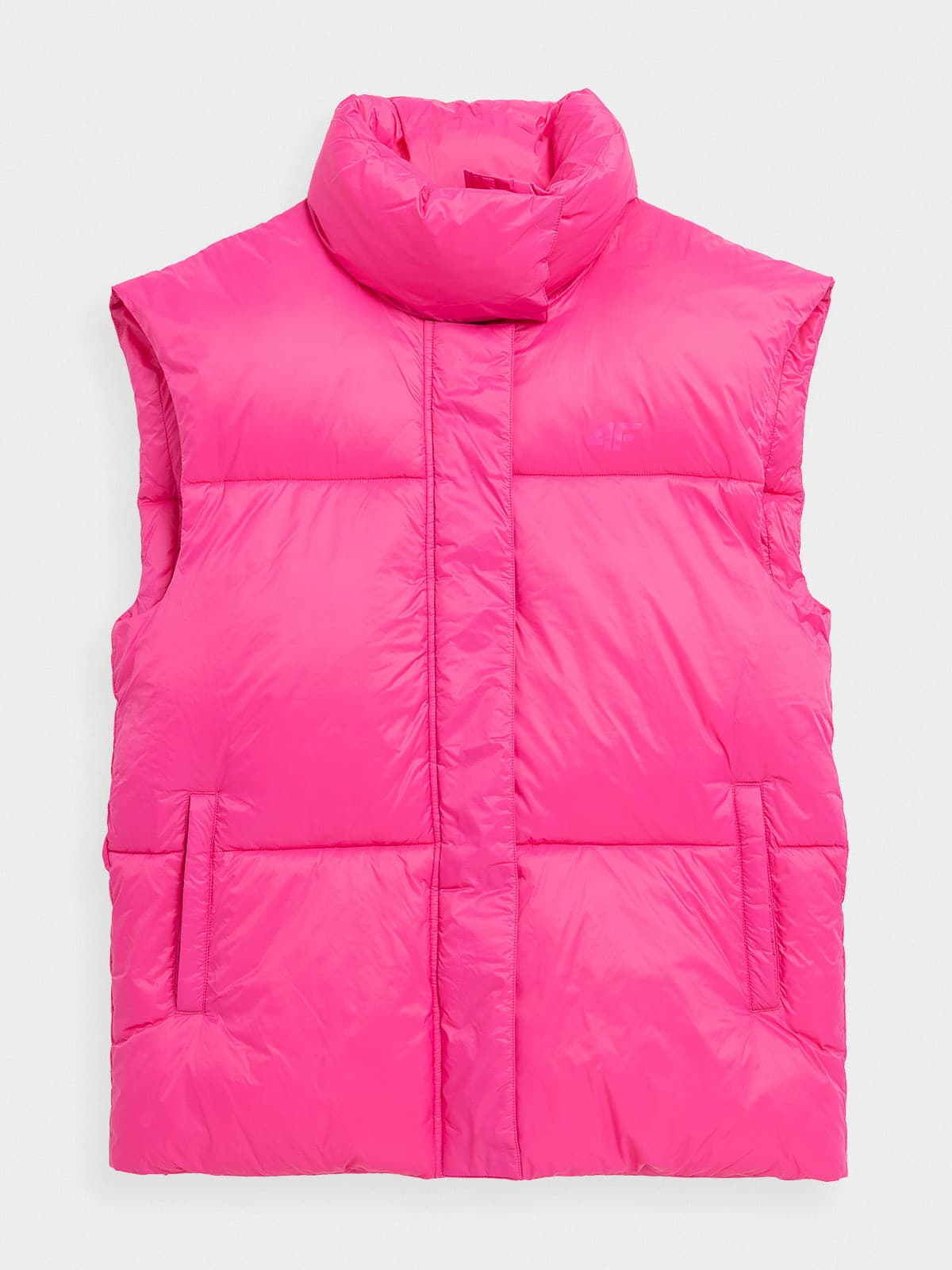4F 4FAW23TVESF075 HOT PINK Dámská vesta US L 4FAW23TVESF075 HOT PINK