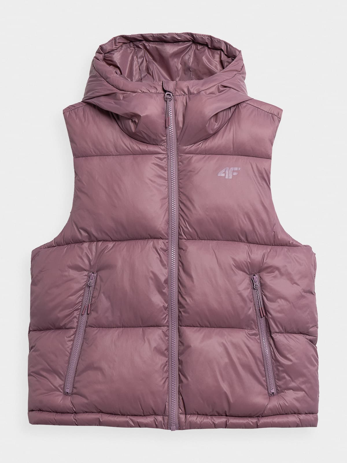 4F 4FAW23TVESF073 DARK PINK Dámská vesta US L 4FAW23TVESF073 DARK PINK - náhled 4