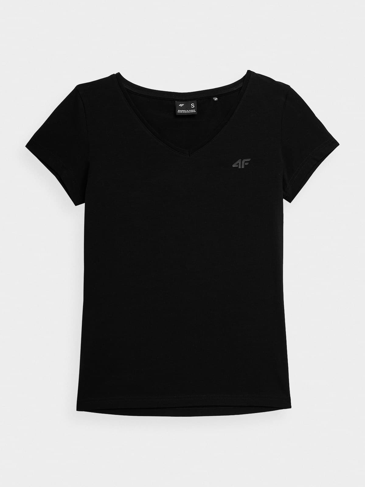 4F 4FAW23TTSHF0941 DEEP BLACK Dámské tričko US M 4FAW23TTSHF0941 DEEP BLACK - náhled 1