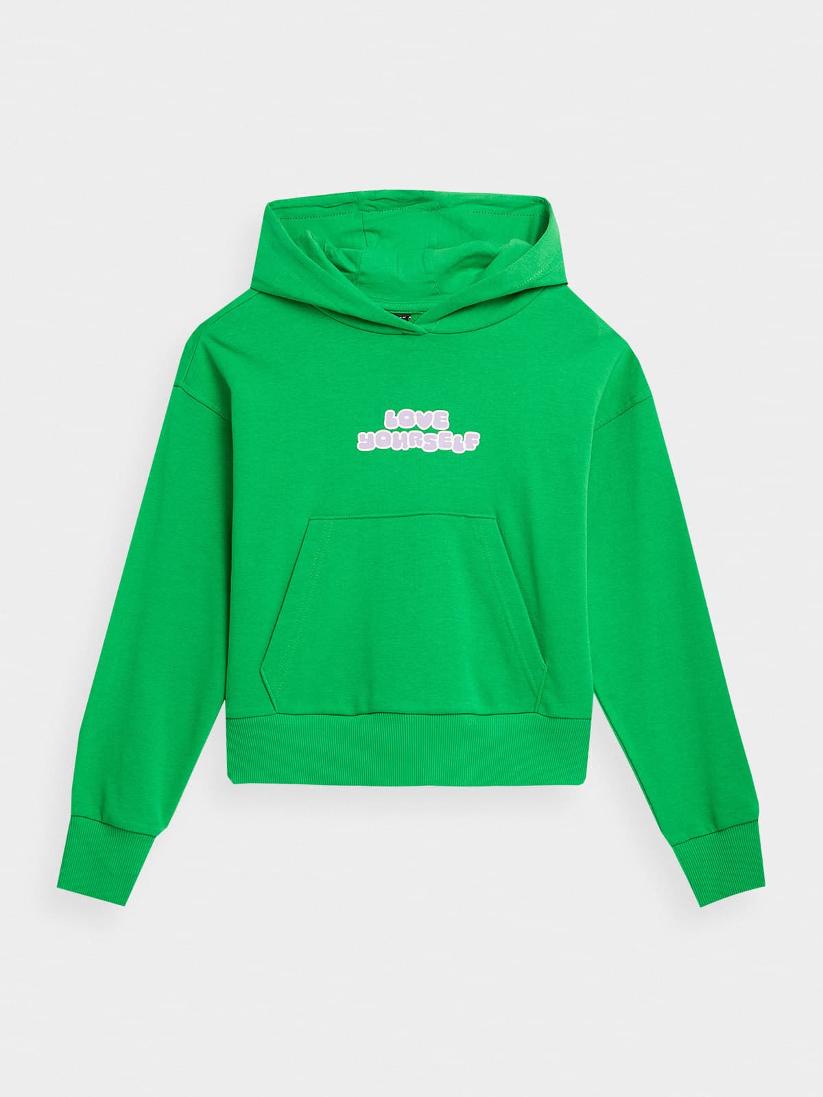 4F 4FJAW23TSWSF645 GREEN Dětská mikina EU 122 4FJAW23TSWSF645 GREEN