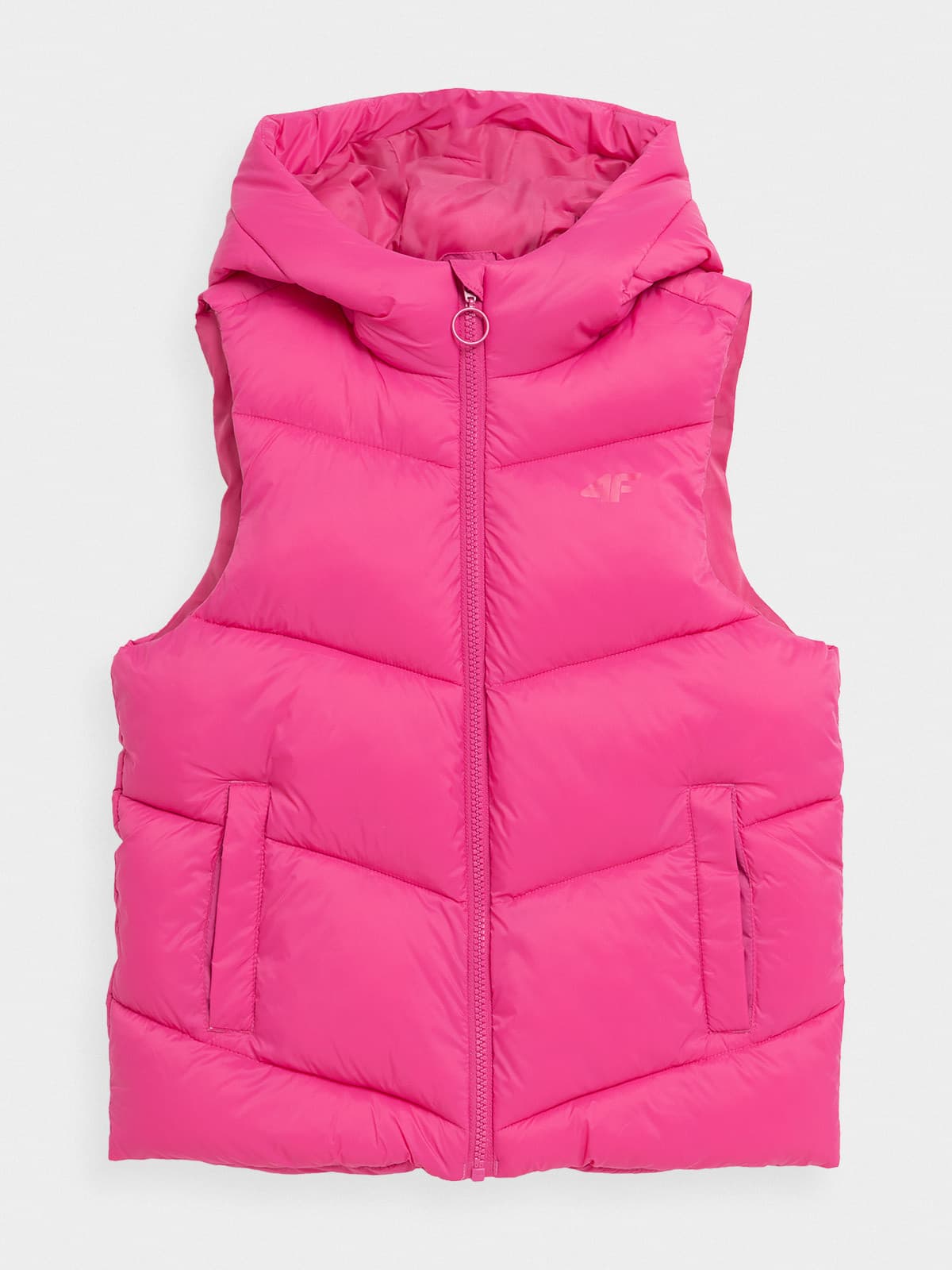 4F 4FJAW23TVJAF045 DARK PINK Dětská vesta EU 128 4FJAW23TVJAF045 DARK PINK