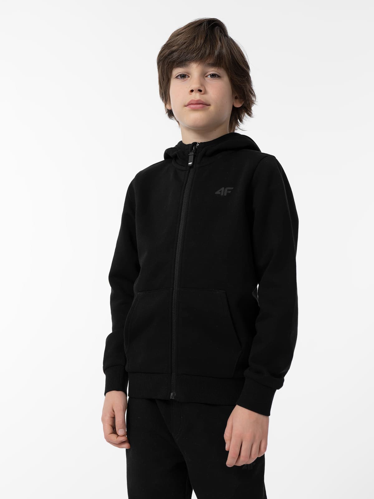 4F 4FJAW23TSWSM627 DEEP BLACK Dětská mikina EU 122 4FJAW23TSWSM627 DEEP BLACK - náhled 1