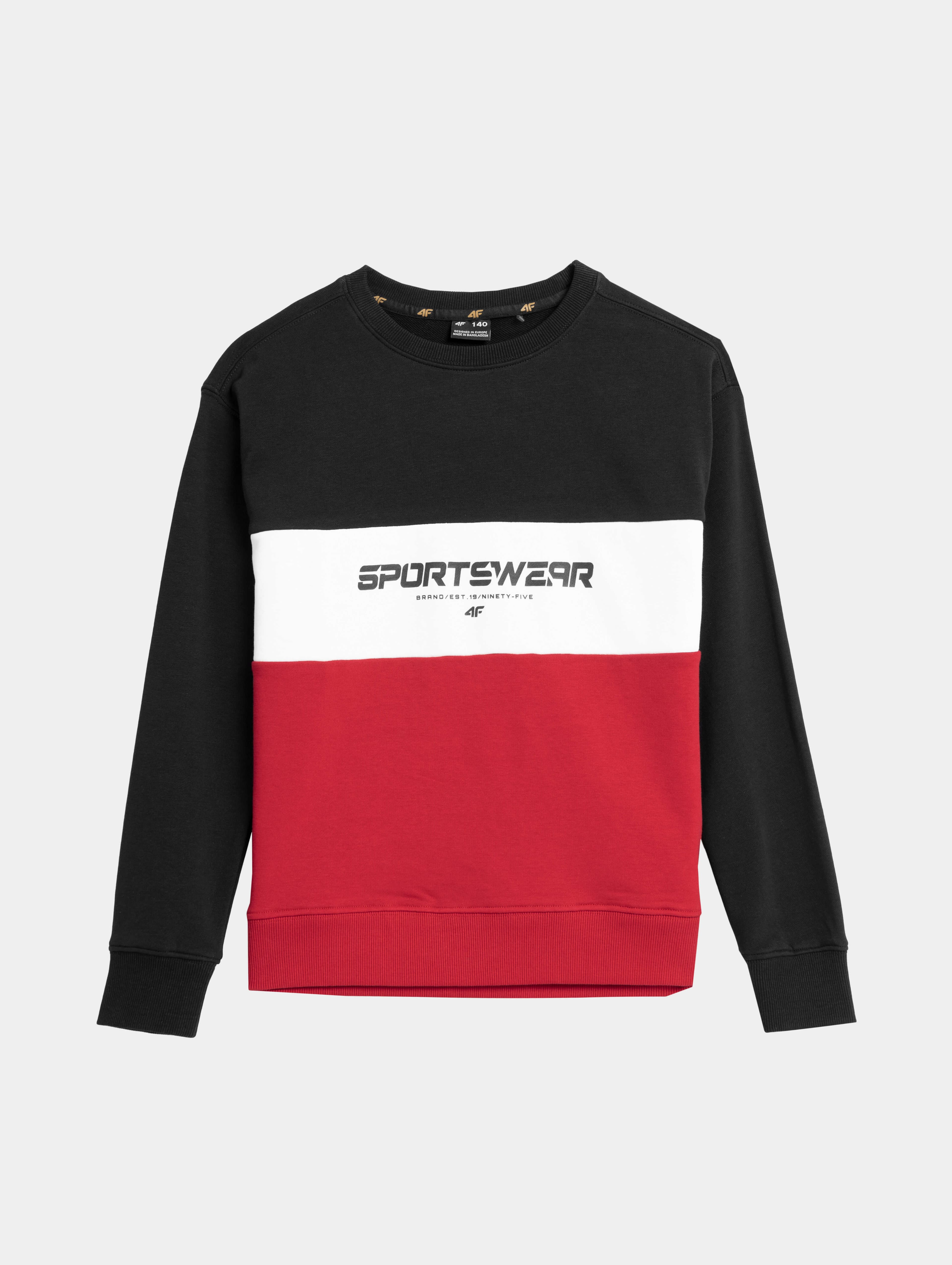 4F 4FJAW23TSWSM630 DEEP BLACK Dětská mikina EU 122 4FJAW23TSWSM630 DEEP BLACK