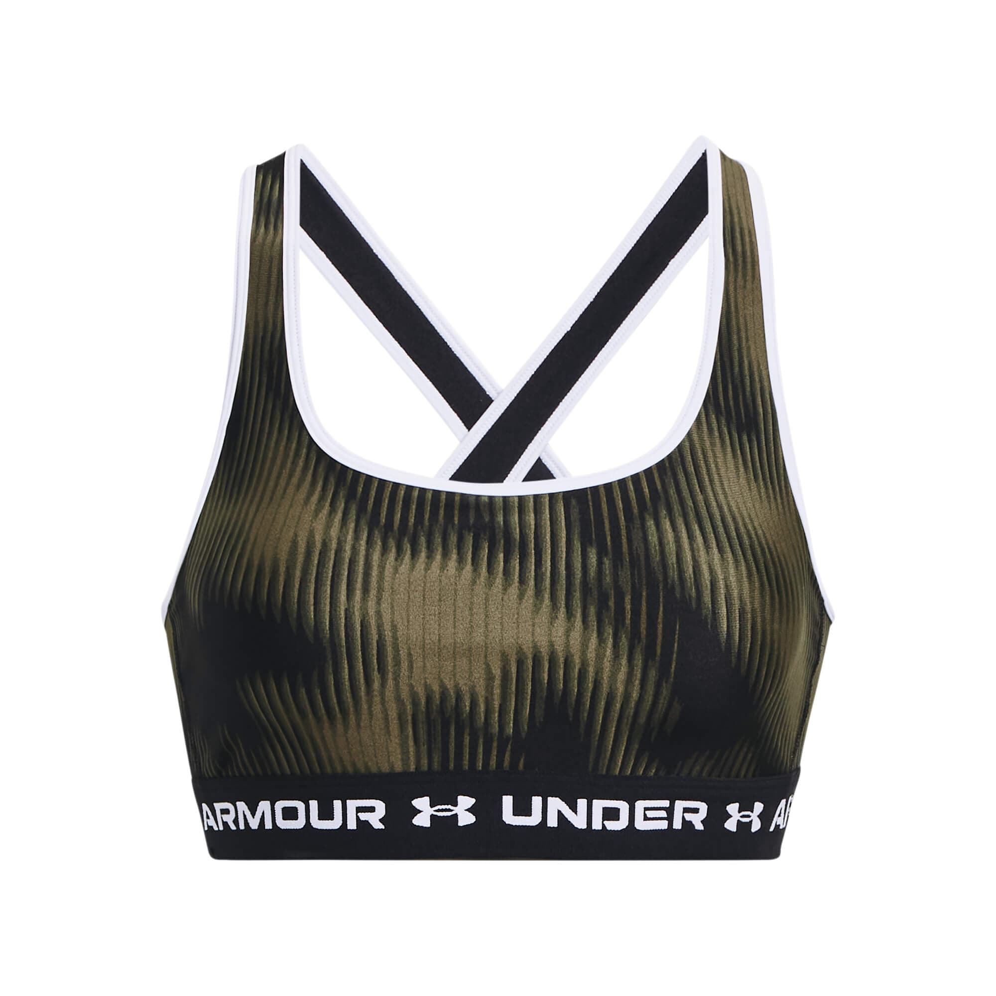 Under Armour UA Crossback Mid Print Dámská sportovní podprsenka US M 1361042-390 - náhled 1