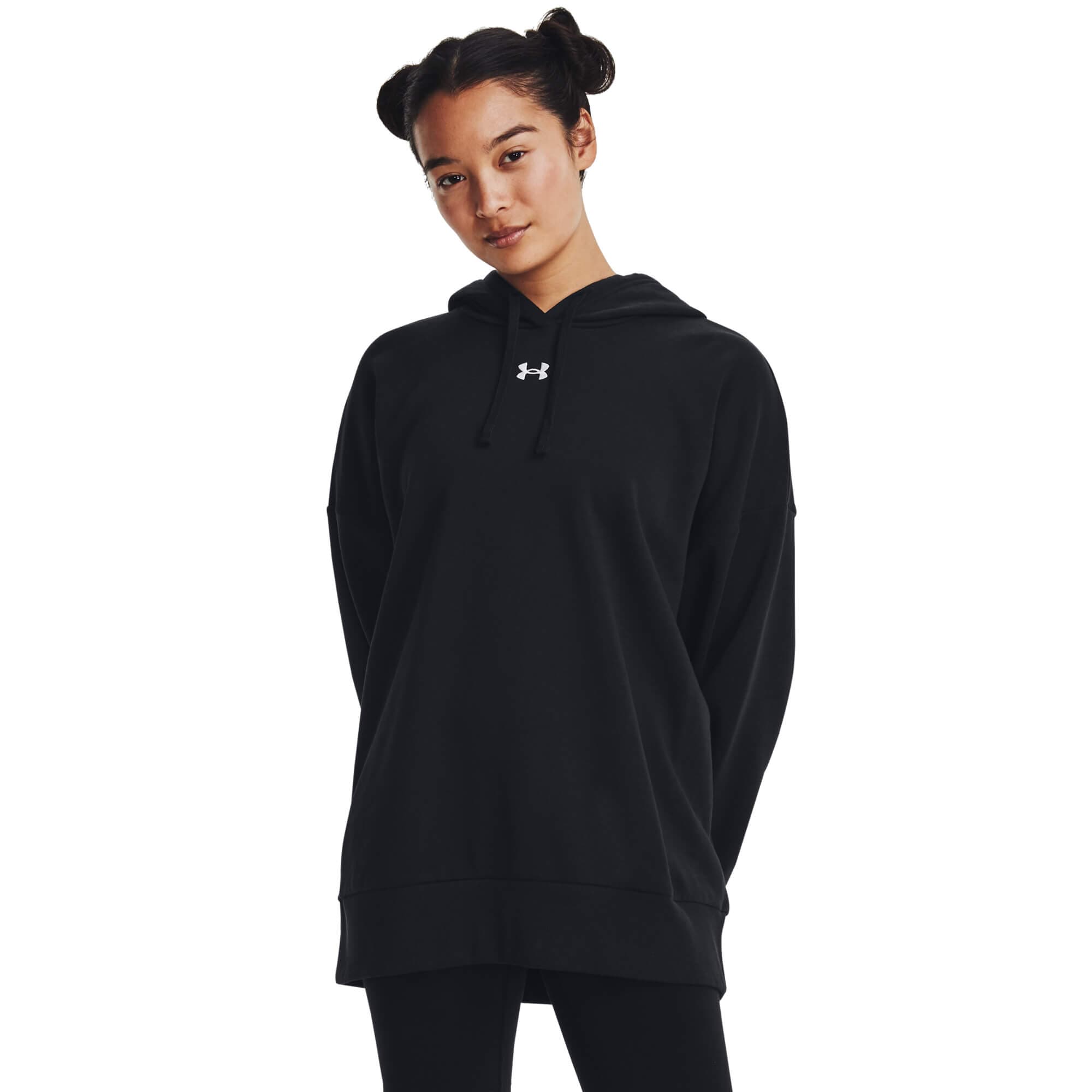 Under Armour UA Rival Fleece OS Hoodie Dámská mikina US L 1379493-001 - náhled 3