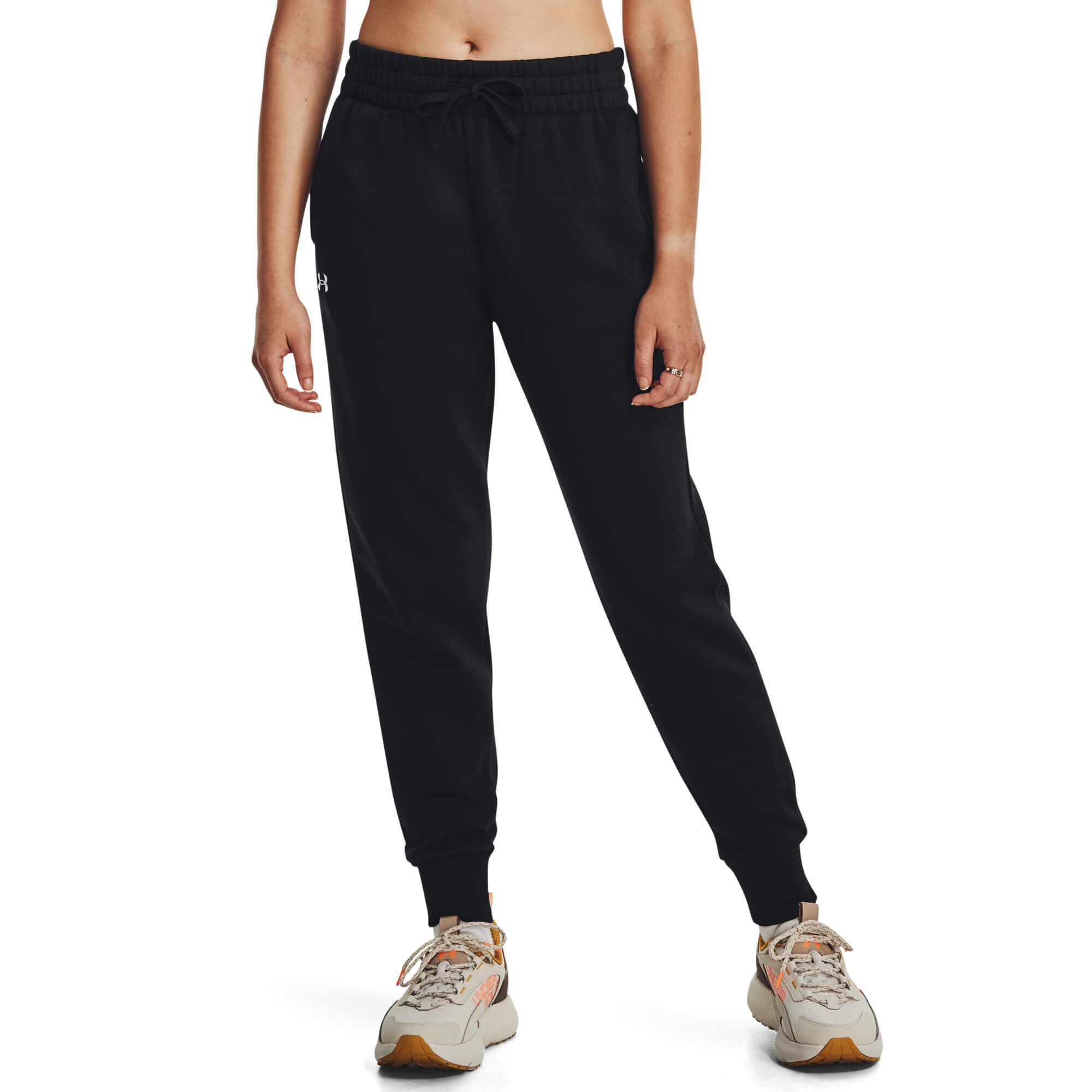 Under Armour UA Rival Fleece Jogger Dámské tepláky US L 1379438-001 - náhled 1