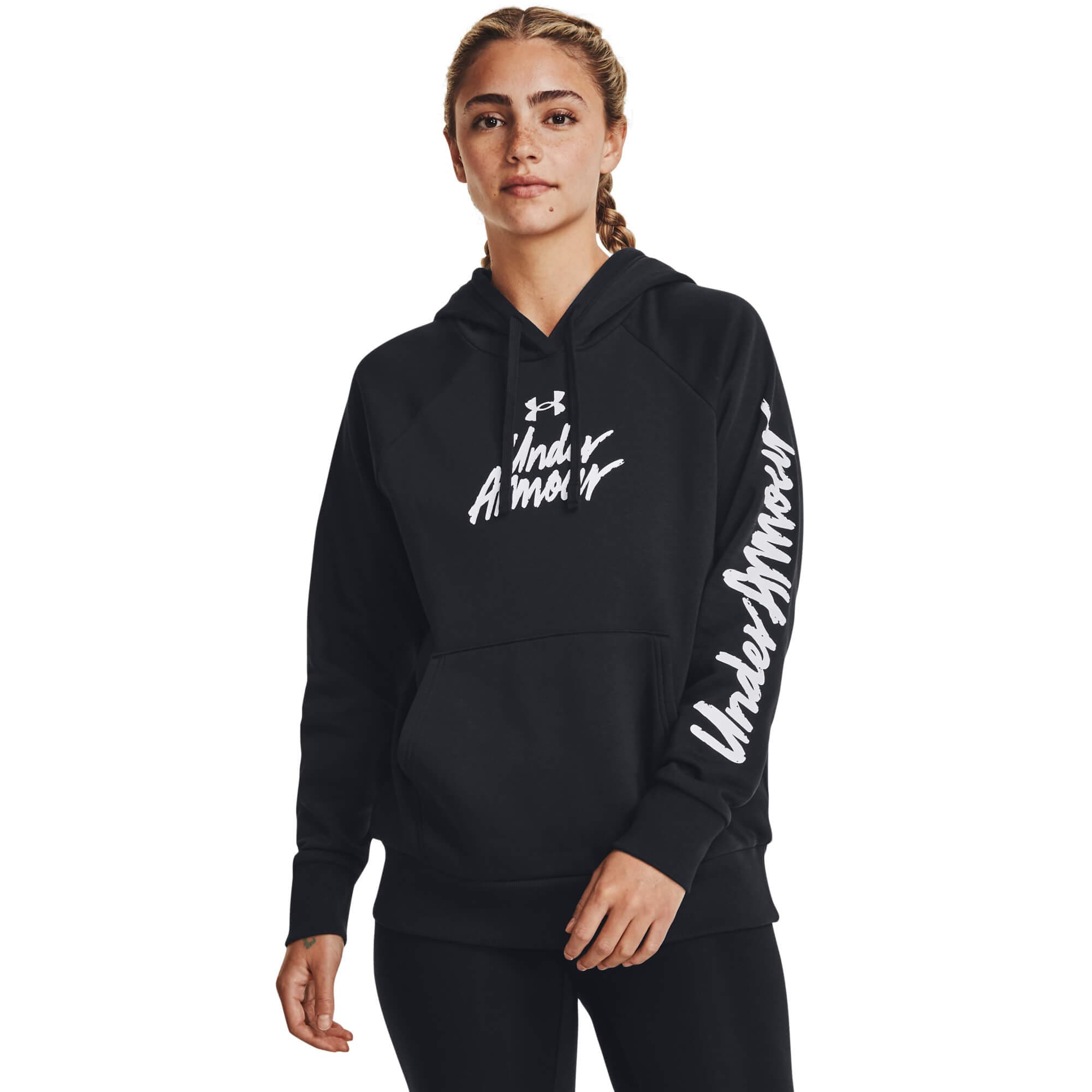 Under Armour UA Rival Fleece Graphic Hdy Dámská mikina US M 1379609-001 - náhled 1