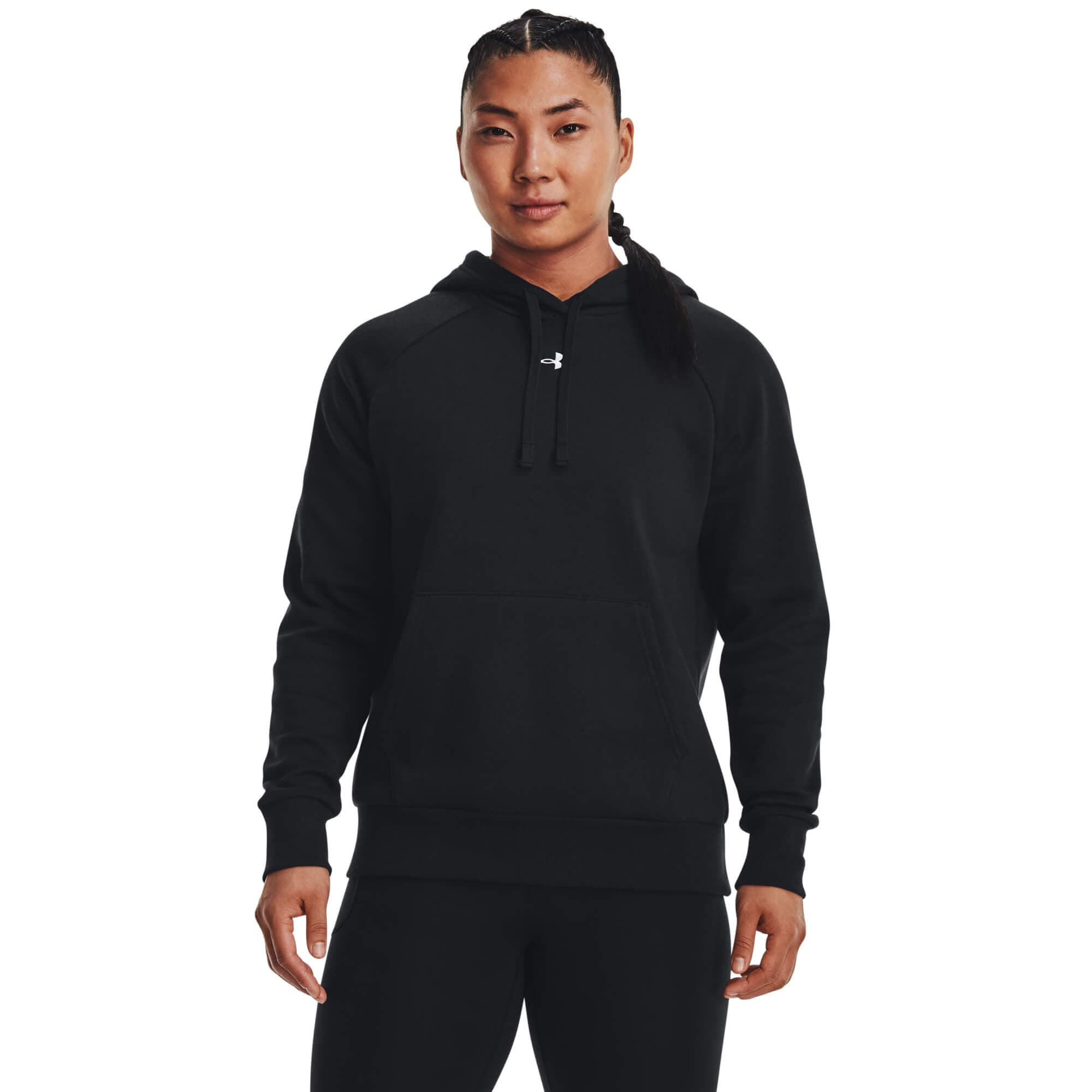 Under Armour UA Rival Fleece Hoodie Dámská mikina US L 1379500-001 - náhled 3