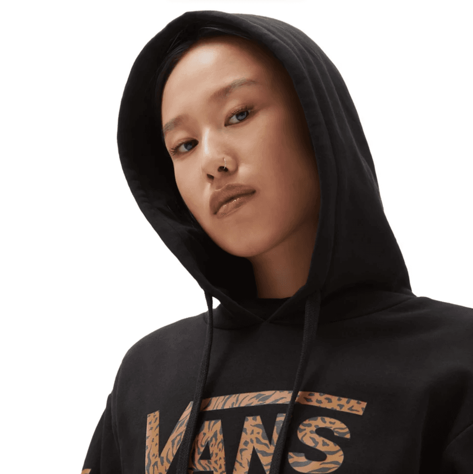 Vans WYLD TANGLE ANIMAL BFF HOODIE Dámská mikina US XS VN000A7FBLK1 - náhled 5