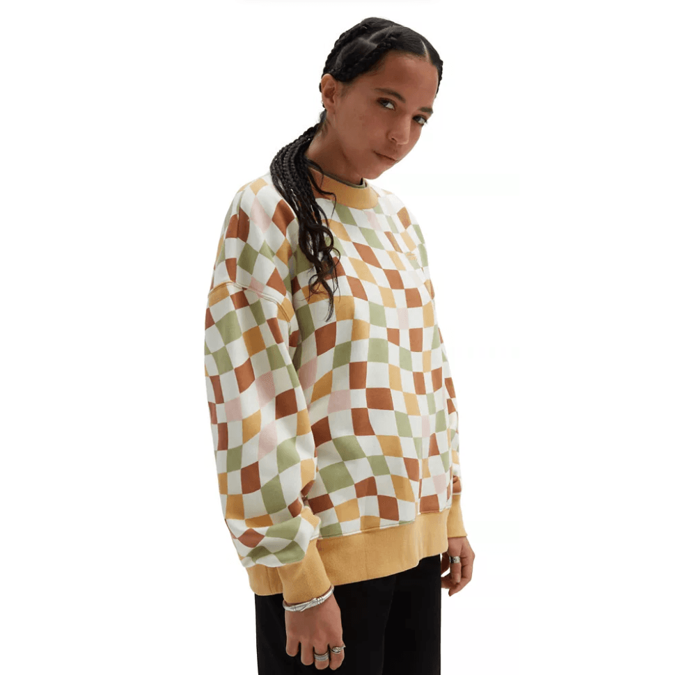 Vans CLUB SLOUCHY CREW Dámská mikina US L VN000A7HOC21 - náhled 2