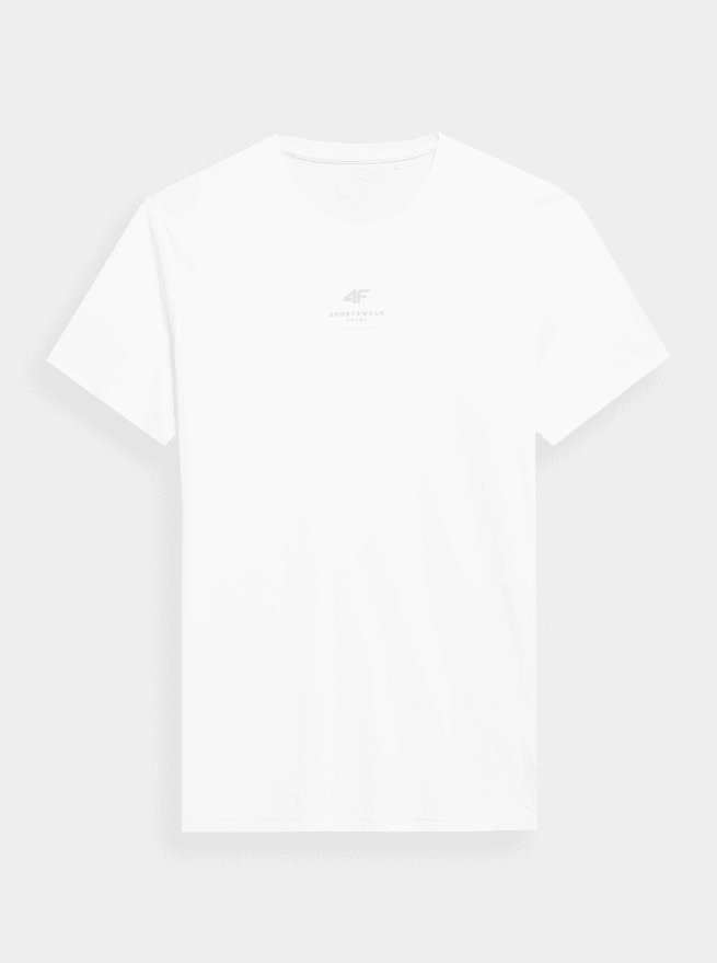4F 4FSS23TTSHM363 WHITE Pánské tričko US 3XL 4FSS23TTSHM363 WHITE
